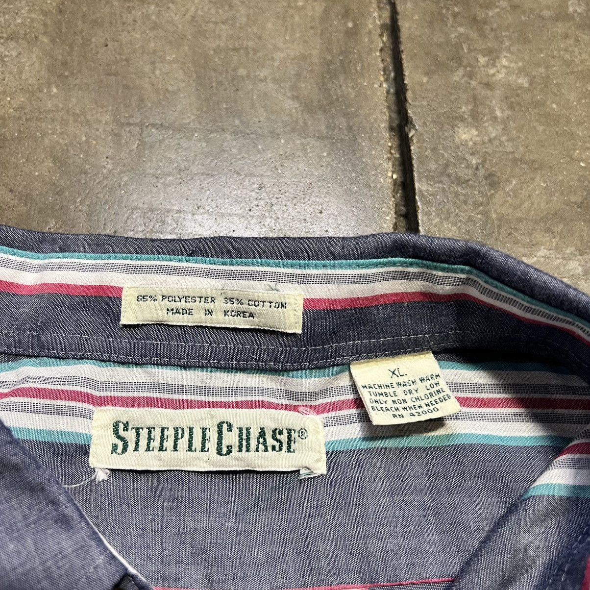 Steeplechase Vintage 90s Steeplechase Striped Button Up Shirt Skater Punk Size US XL / EU 56 / 4 - 8 Thumbnail