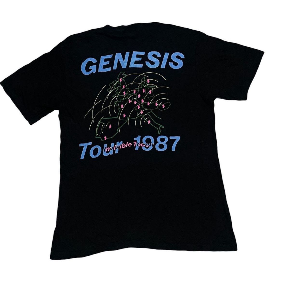 Band Tees × Vintage 1987 Vintage genesis tour black T-shirt Size US M / EU 48-50 / 2 - 2 Thumbnail