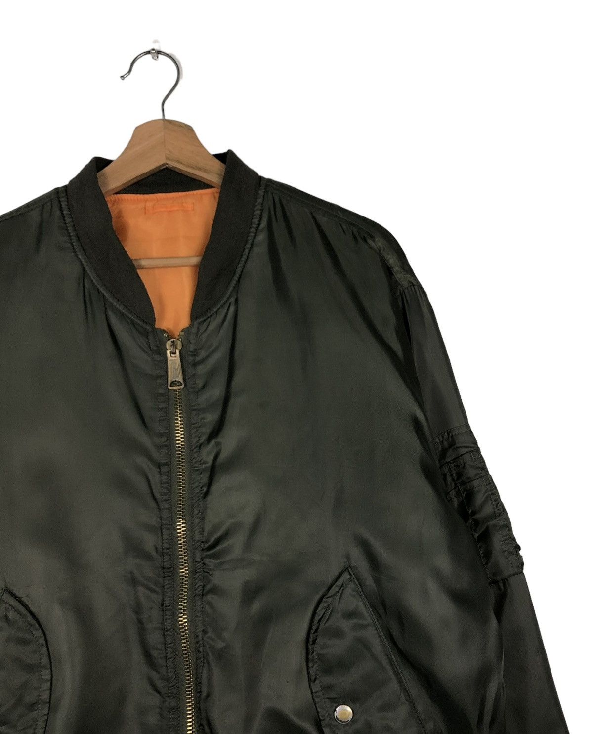 Vintage 🔥VINTAGE REVERSIBLE BOMBER JACKET MILITARY GARMENTS Size US L / EU 52-54 / 3 - 6 Thumbnail