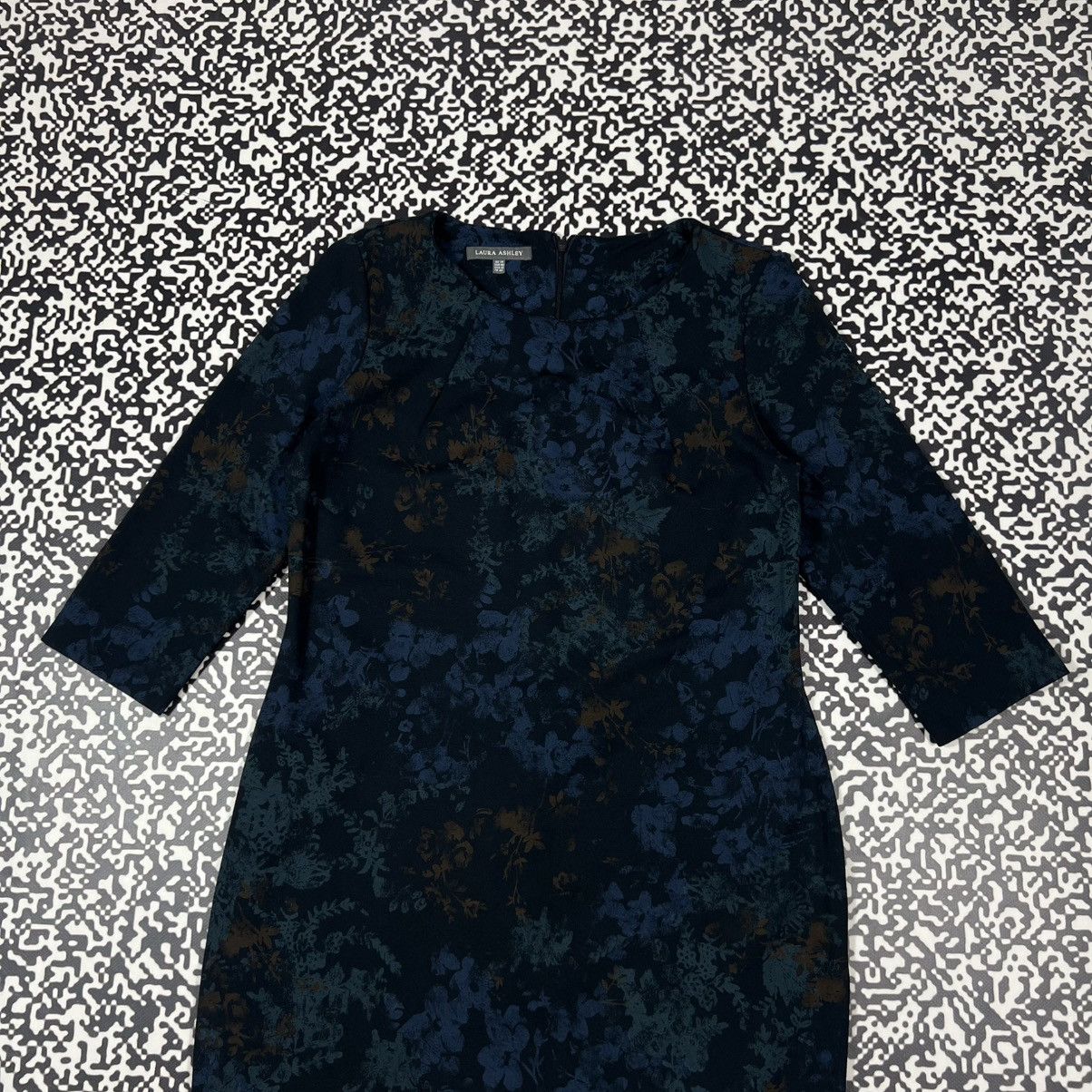 Laura Ashley Vintage Y2K Laura Ashley Floral Print Retro Style Midi Dress Size L / US 10 / IT 46 - 6 Thumbnail