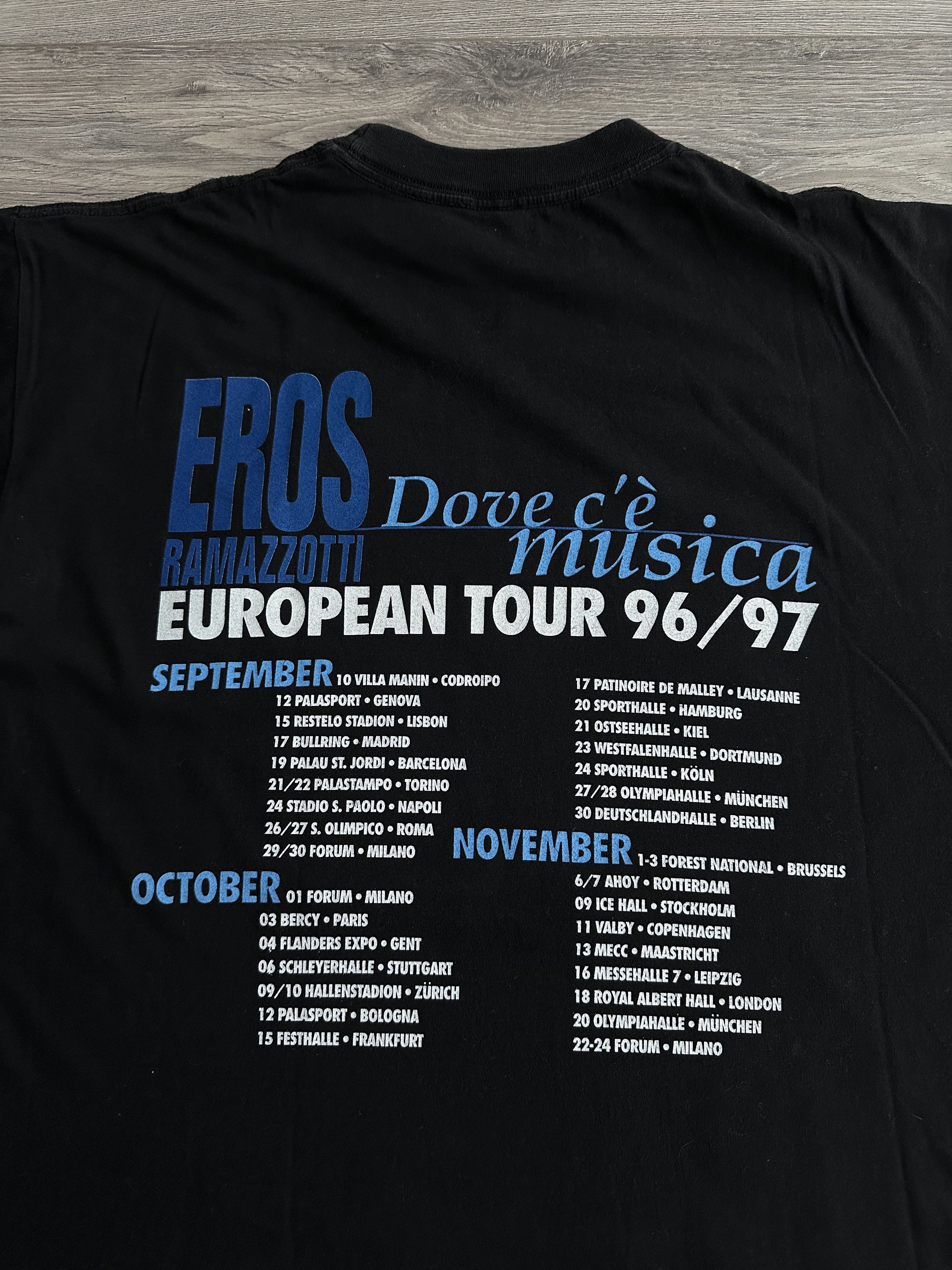 Vintage Eros Ramazzotti vintage t shirt Size US XL / EU 56 / 4 - 7 Thumbnail