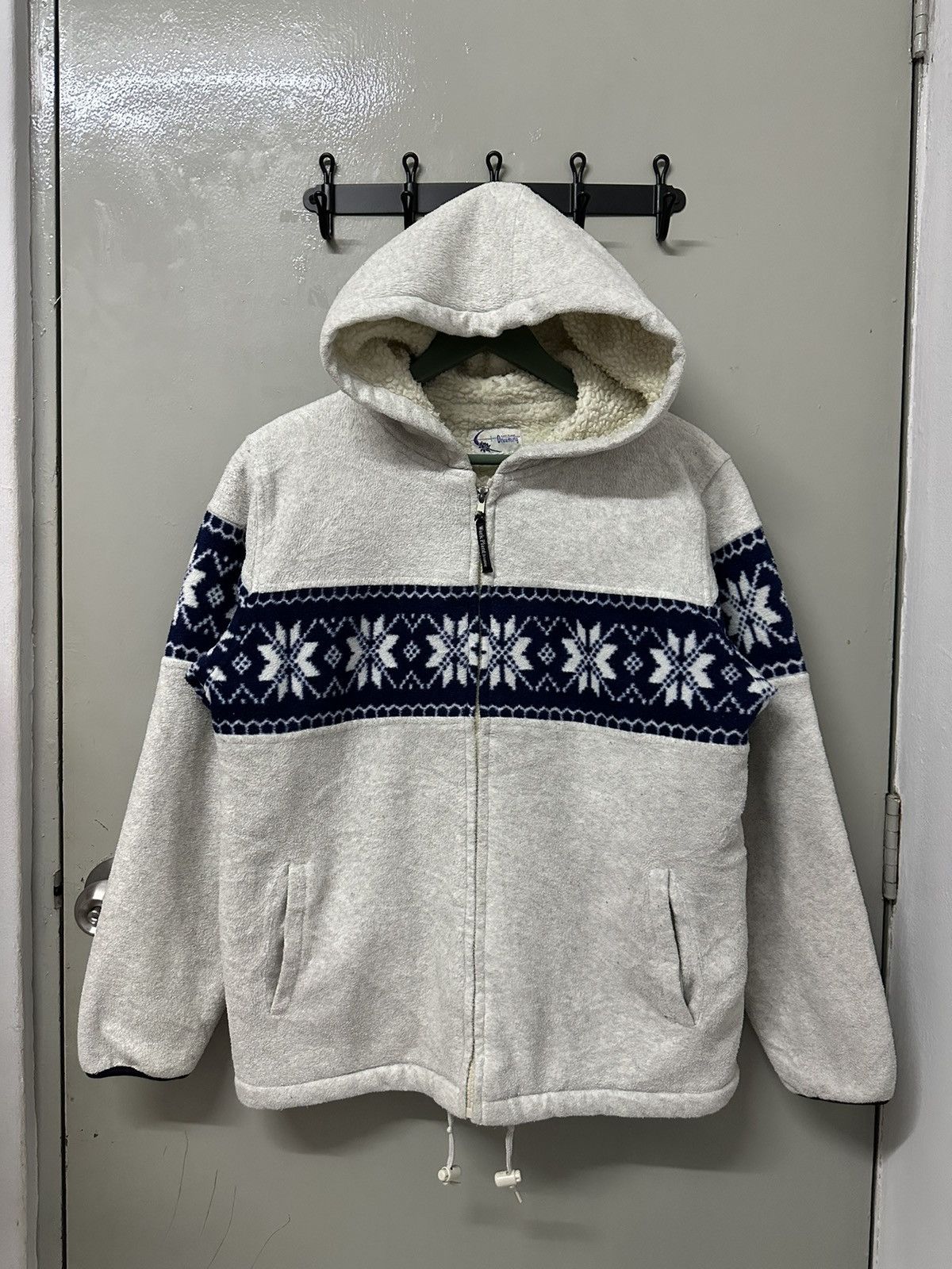 Vintage WORK PLANT DREAMING Sherpa Lined Navajo Jacket