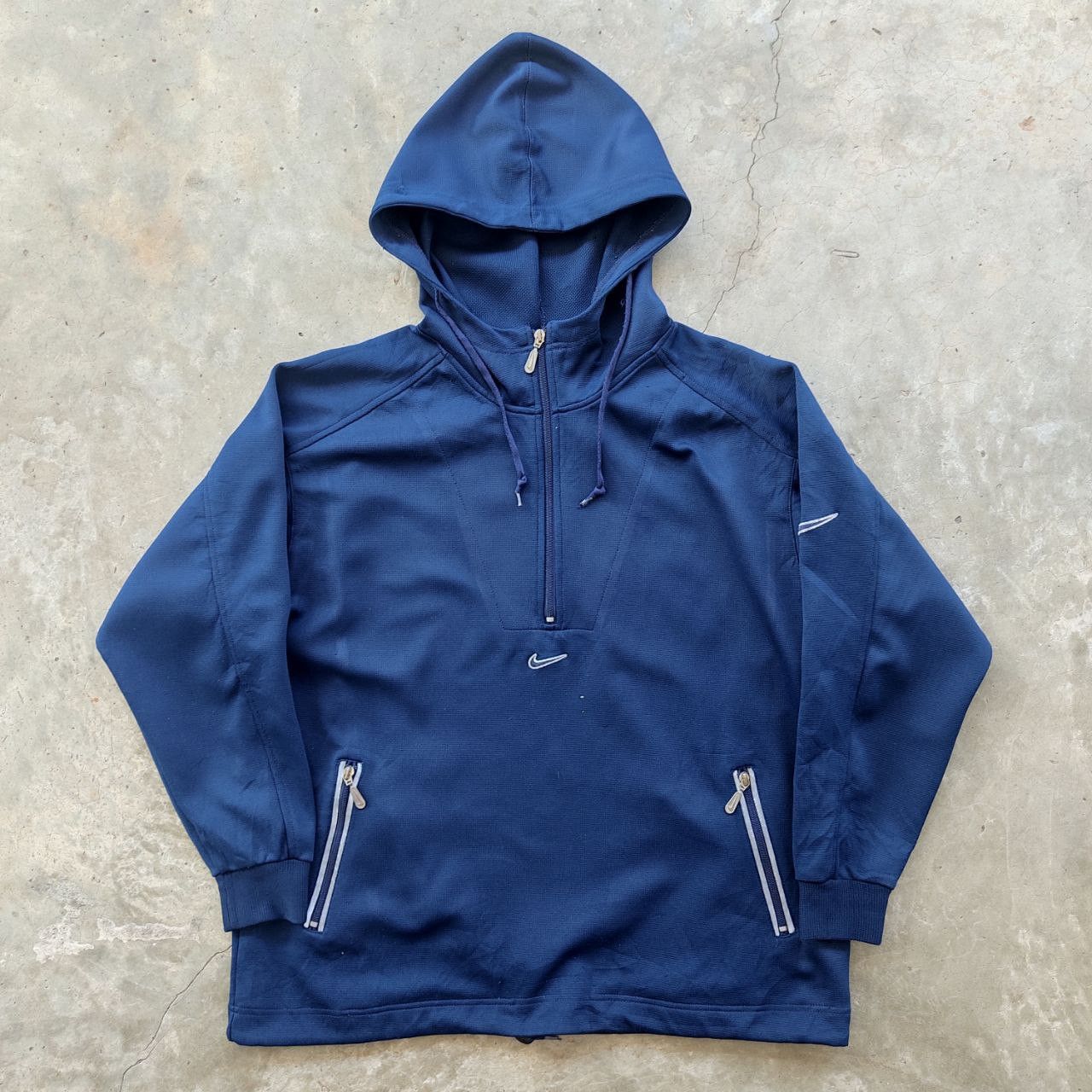 Nike Vintage 90s Nike Half-Zip Hoodie Size US L / EU 52-54 / 3 - 1 Thumbnail