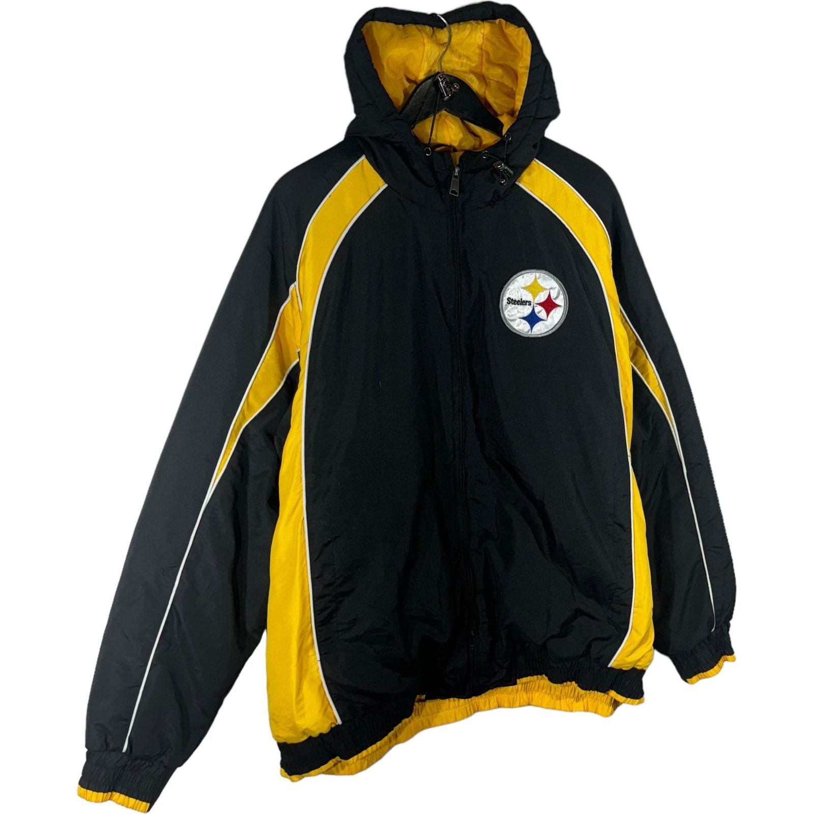 NFL NFL Pittsburg Steelers Full Zip Hooded Light Jacket Size US XXL / EU 58 / 5 - 4 Thumbnail