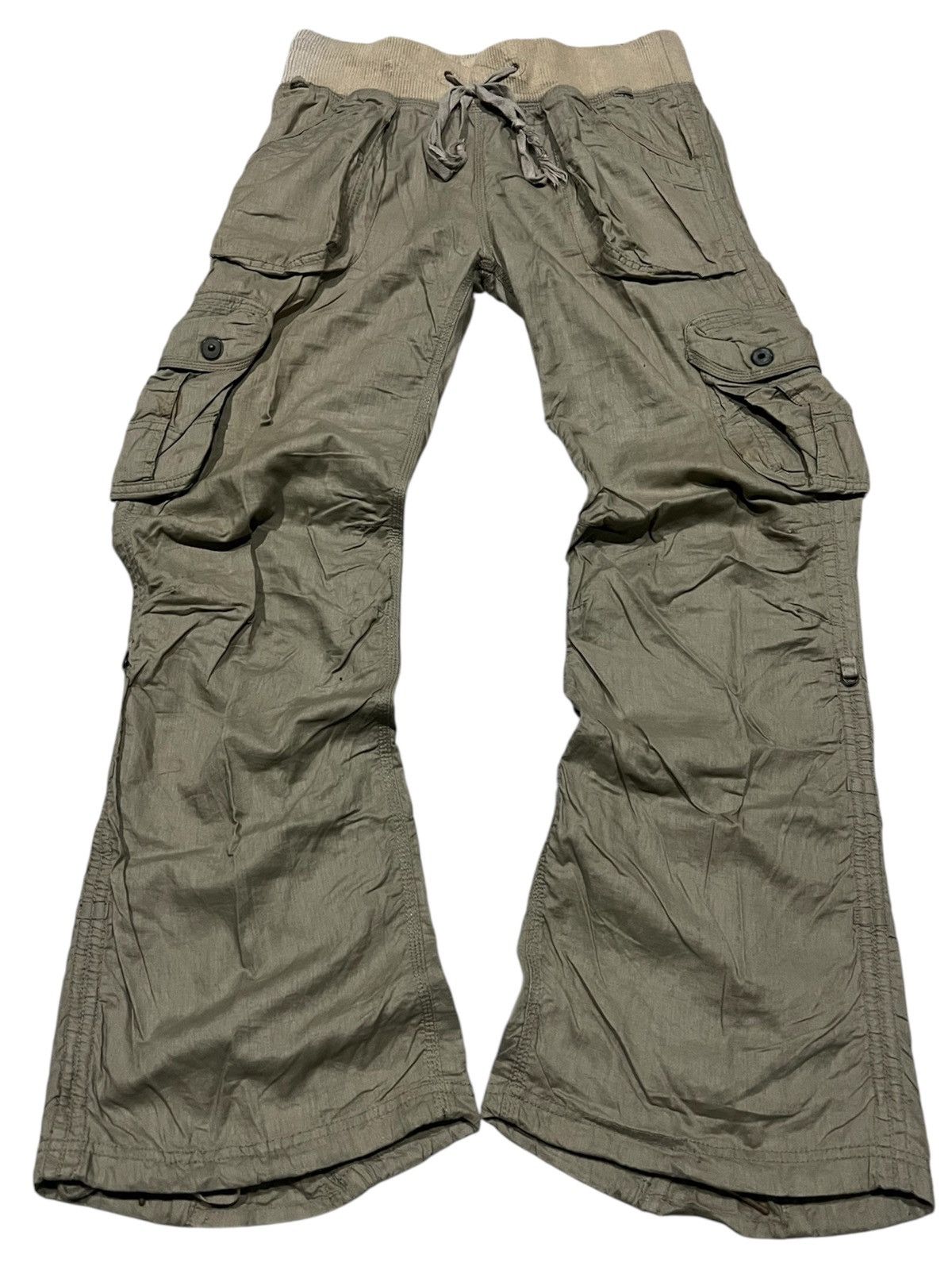 GOA G.O.A Back Zip Parachute Flared Cargo Pants | Grailed