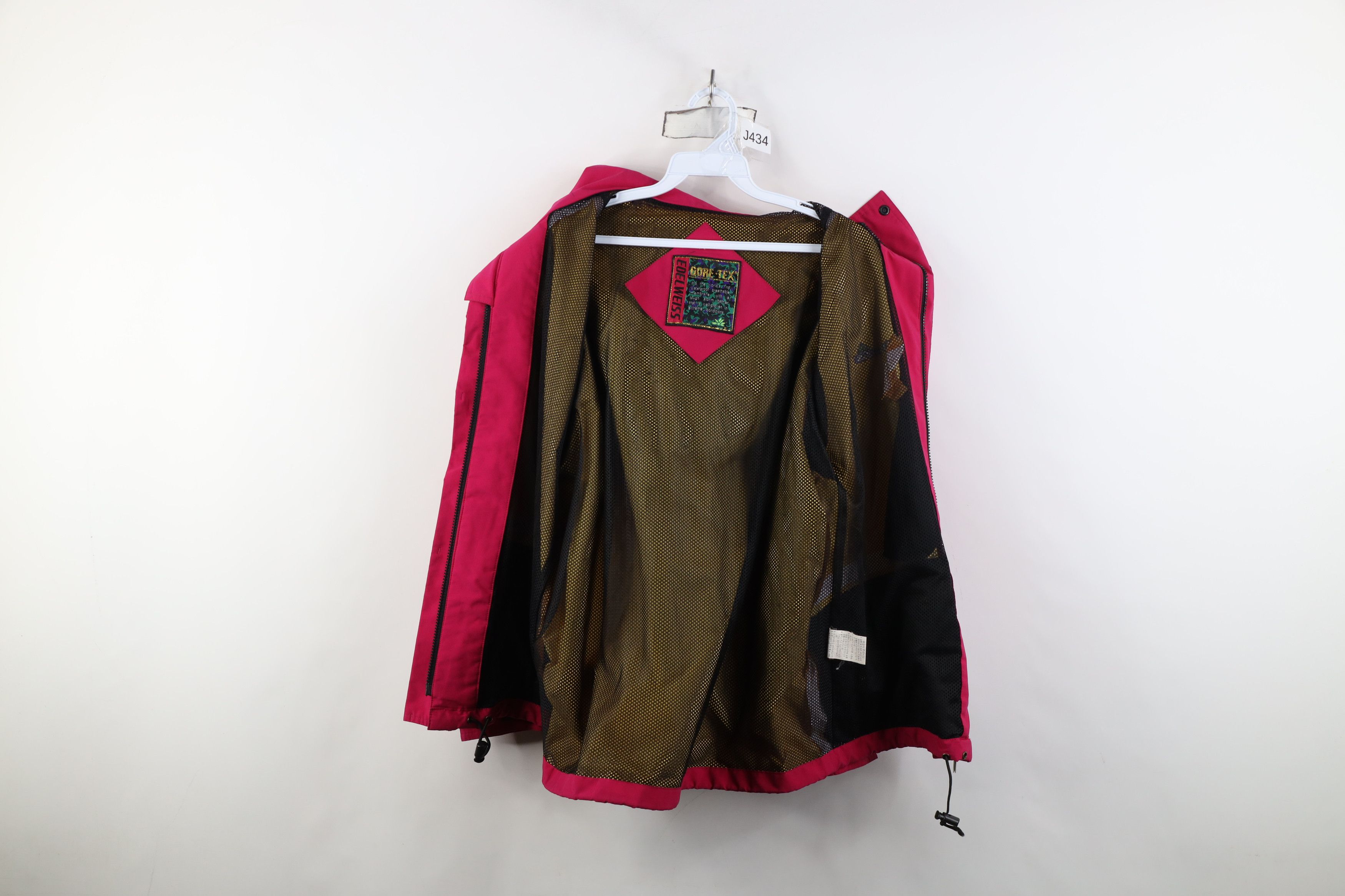 Vintage Vintage 90s Streetwear Goretex Hooded Rain Jacket Pink Size XL / US 12-14 / IT 48-50 - 10 Thumbnail