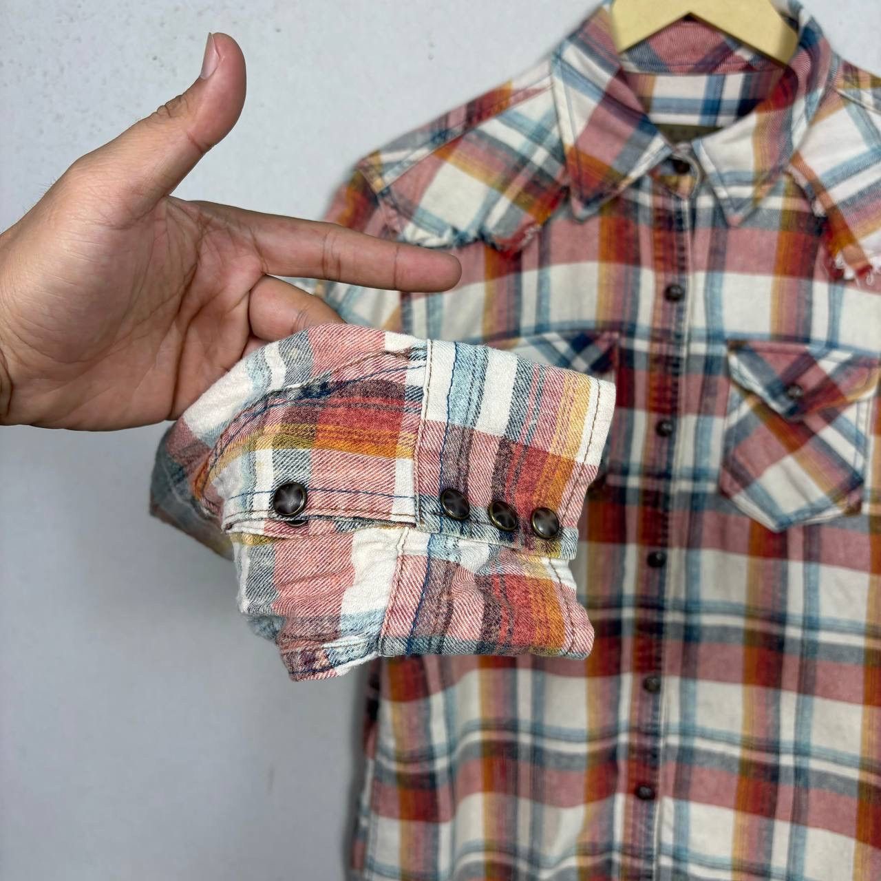 GOA GOA Japanese Brand Western Flannel Distressed Plaid Archive Size US S / EU 44-46 / 1 - 9 Thumbnail