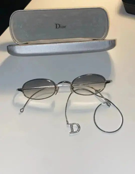 Dior DIOR Sunglasses Shanghai Rimless Shield Oval Galliano Era Size ONE SIZE - 1 Thumbnail