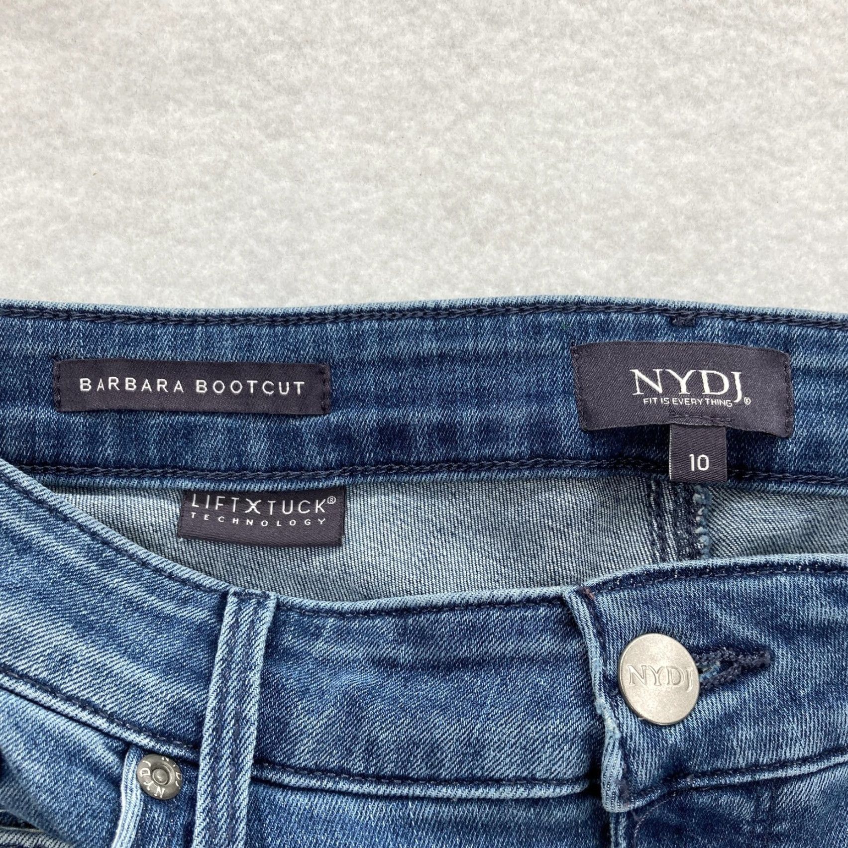 NYDJ NYDJ Jeans Womens 10 Barbara Bootcut Lift Tuck Stretch Denim Mid Rise Blue Bootcut Jeans Womens 10 NYDJ Barbara Bootcut Size 32" / US 10 / IT 46 - 4 Thumbnail