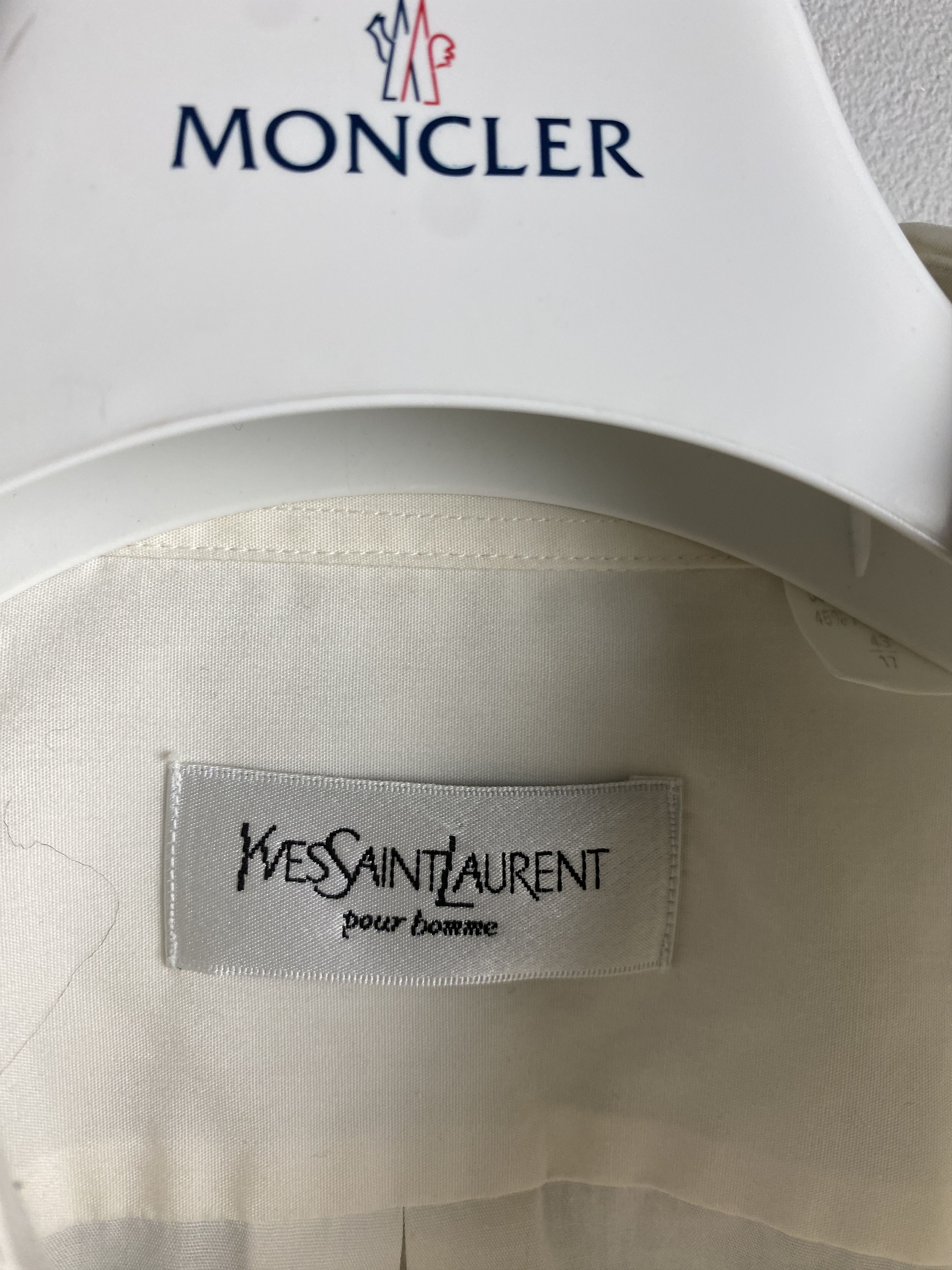 Yves Saint Laurent YSL Yves Saint Laurent small logo casual formal shirt Size US XL / EU 56 / 4 - 3 Thumbnail