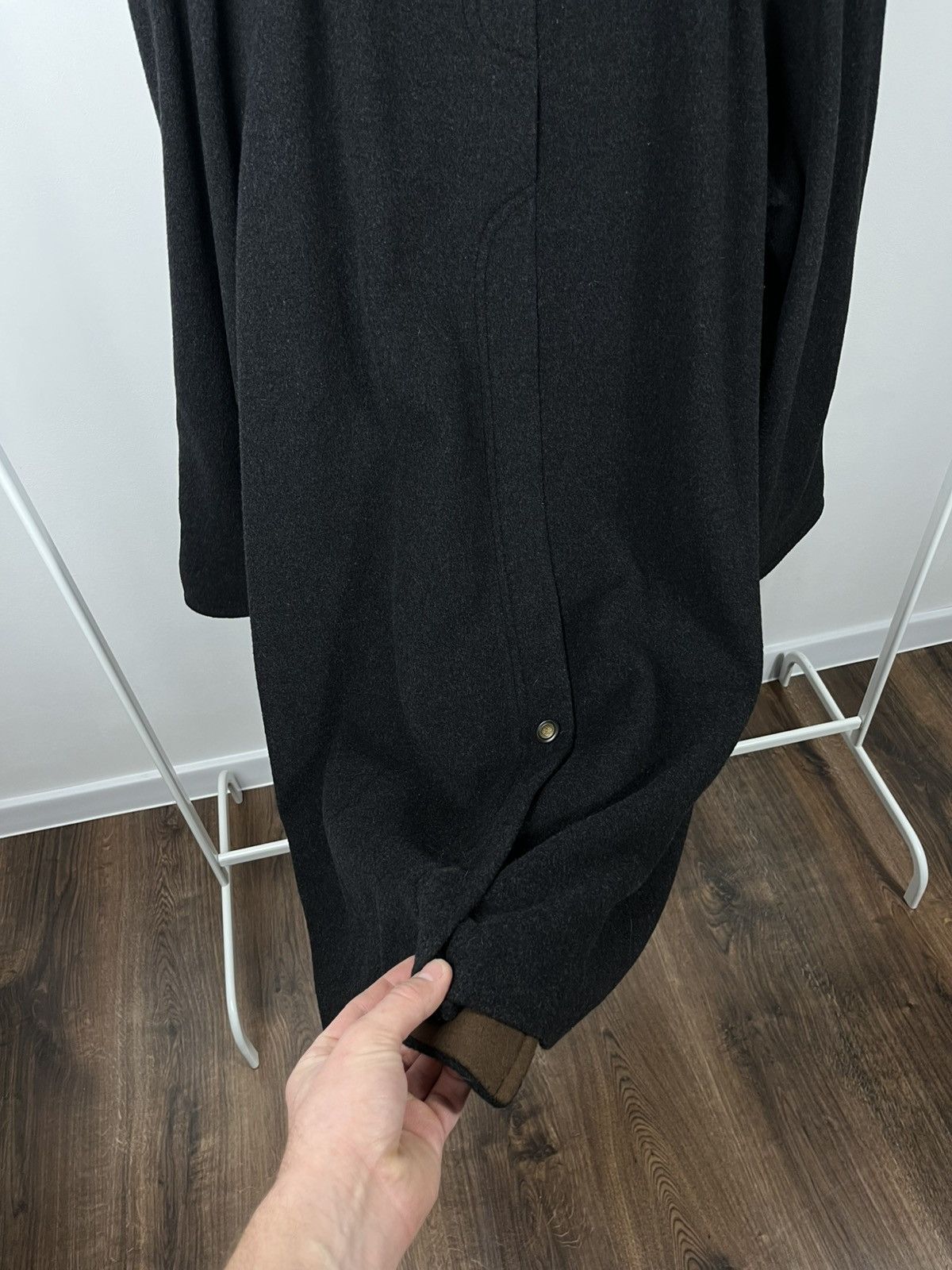 Other Women’s Wool Cashmere Long Coat Dark Grey Size UK 42 Size L / US 10 / IT 46 - 16 Thumbnail