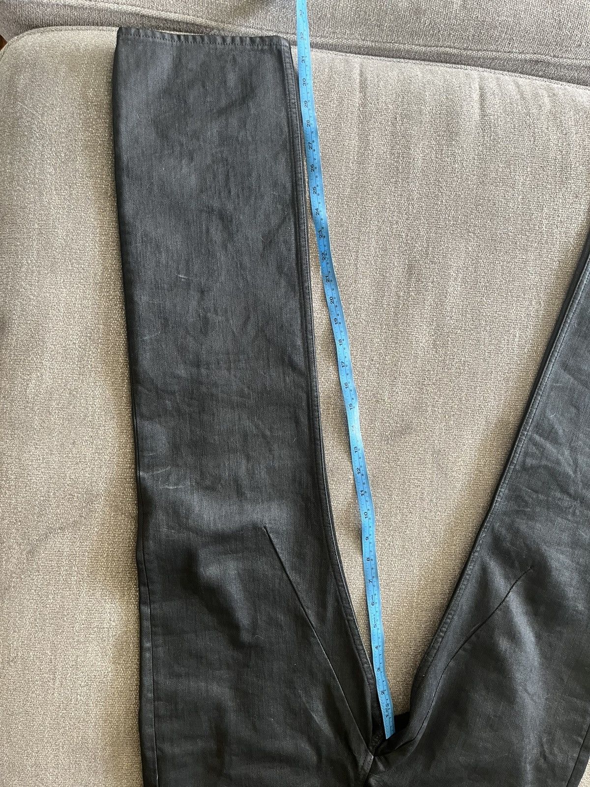 Rick Owens Rick Owens DRKSHDW Waxed Fog Cut Jeans Size US 30 / EU 46 - 10 Thumbnail