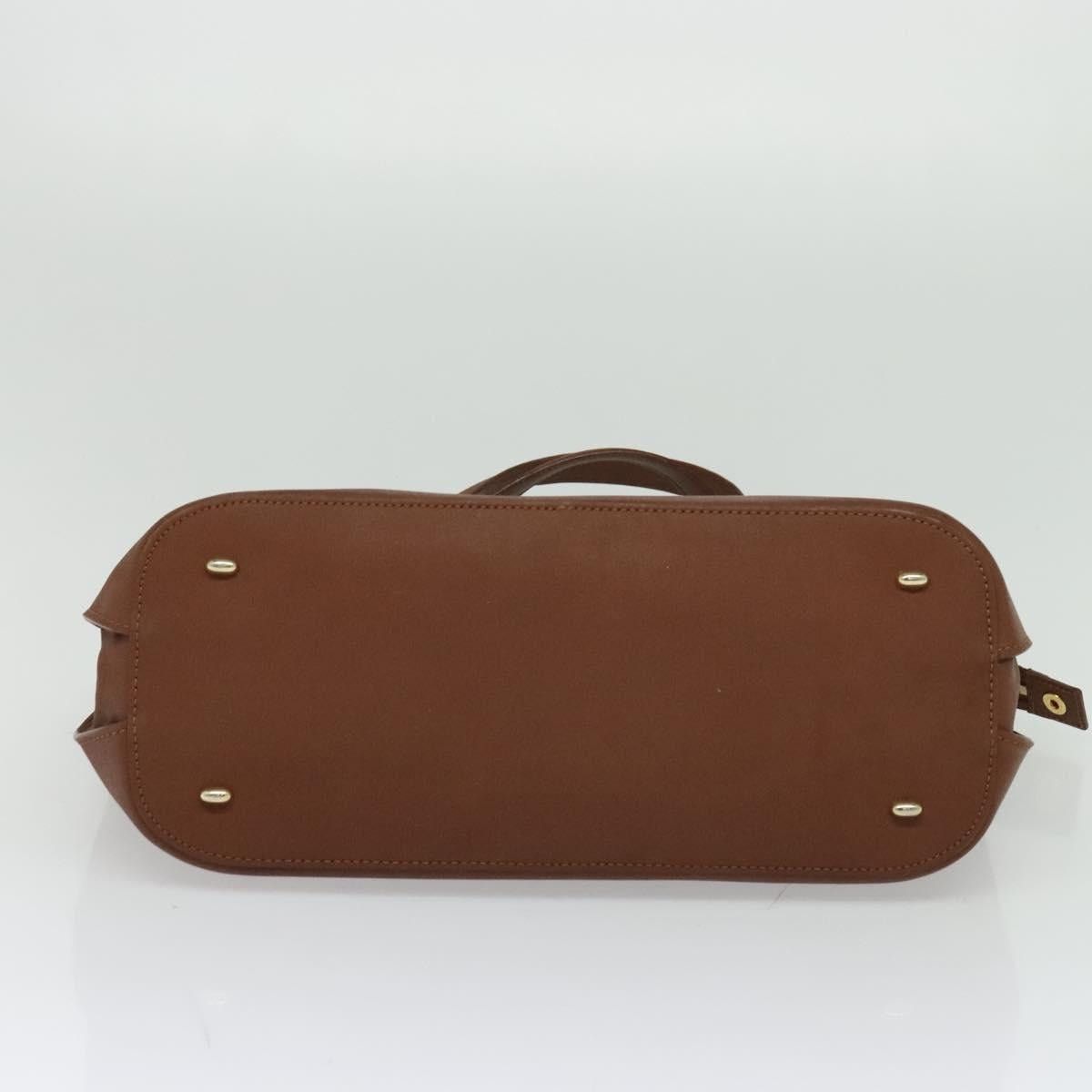 Celine CELINE Hand Bag Leather Brown Gold Size ONE SIZE - 9 Thumbnail