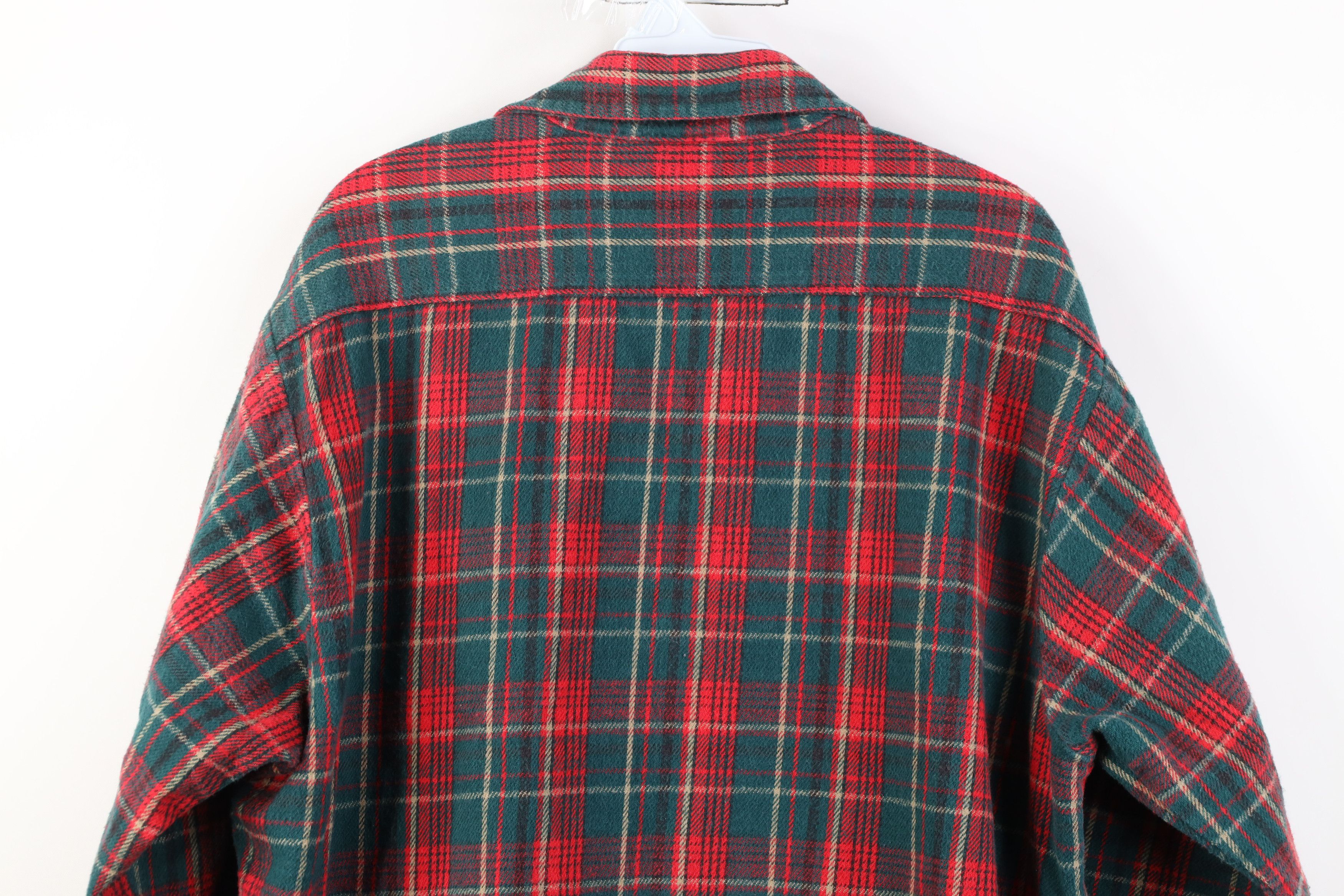 FiveBrother Vintage 90s Five Brother Heavyweight Button Shirt Plaid USA Size US XL / EU 56 / 4 - 11 Thumbnail