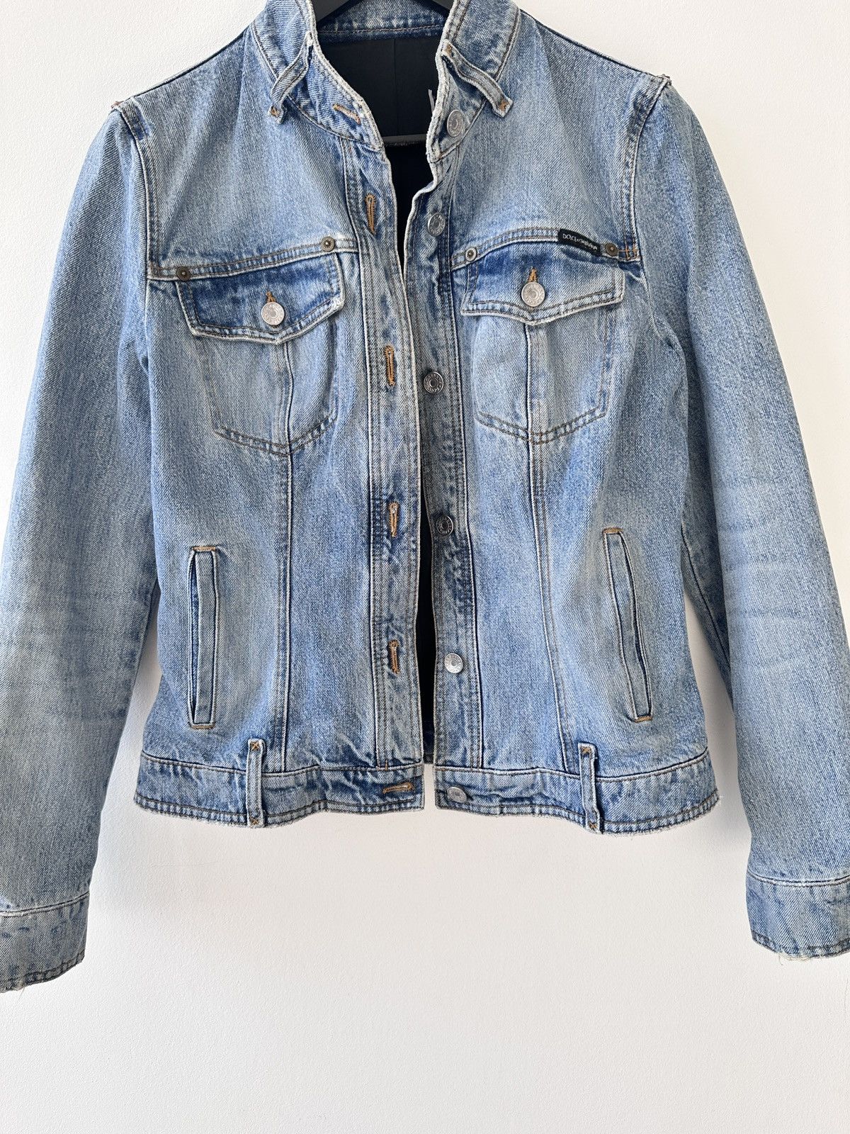 Dolce & Gabbana Dolce & Gabbana Archival Denim Jacket Y2K Blue Jean Jacket Size S / US 4 / IT 40 - 6 Thumbnail