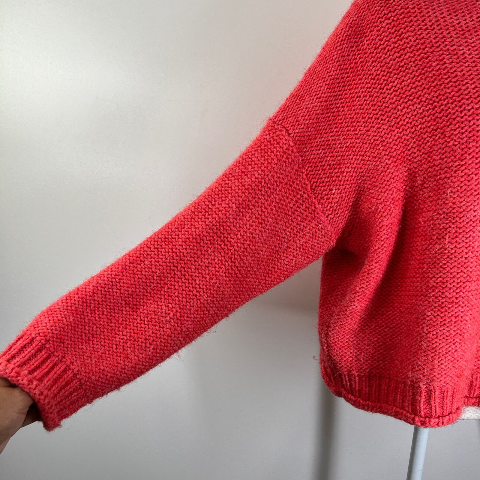 Anthropologie Anthropologie Lottie Sweater Coral Turtleneck Chunky Knit Size US XL / EU 56 / 4 - 7 Thumbnail