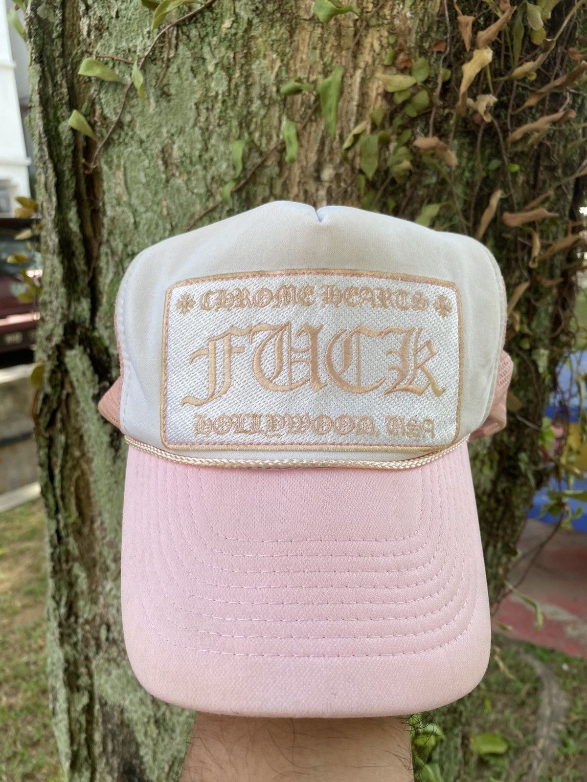 Chrome Hearts Vintage Chrome Hearts Fuck Pink Trucker Size ONE SIZE - 8 Thumbnail
