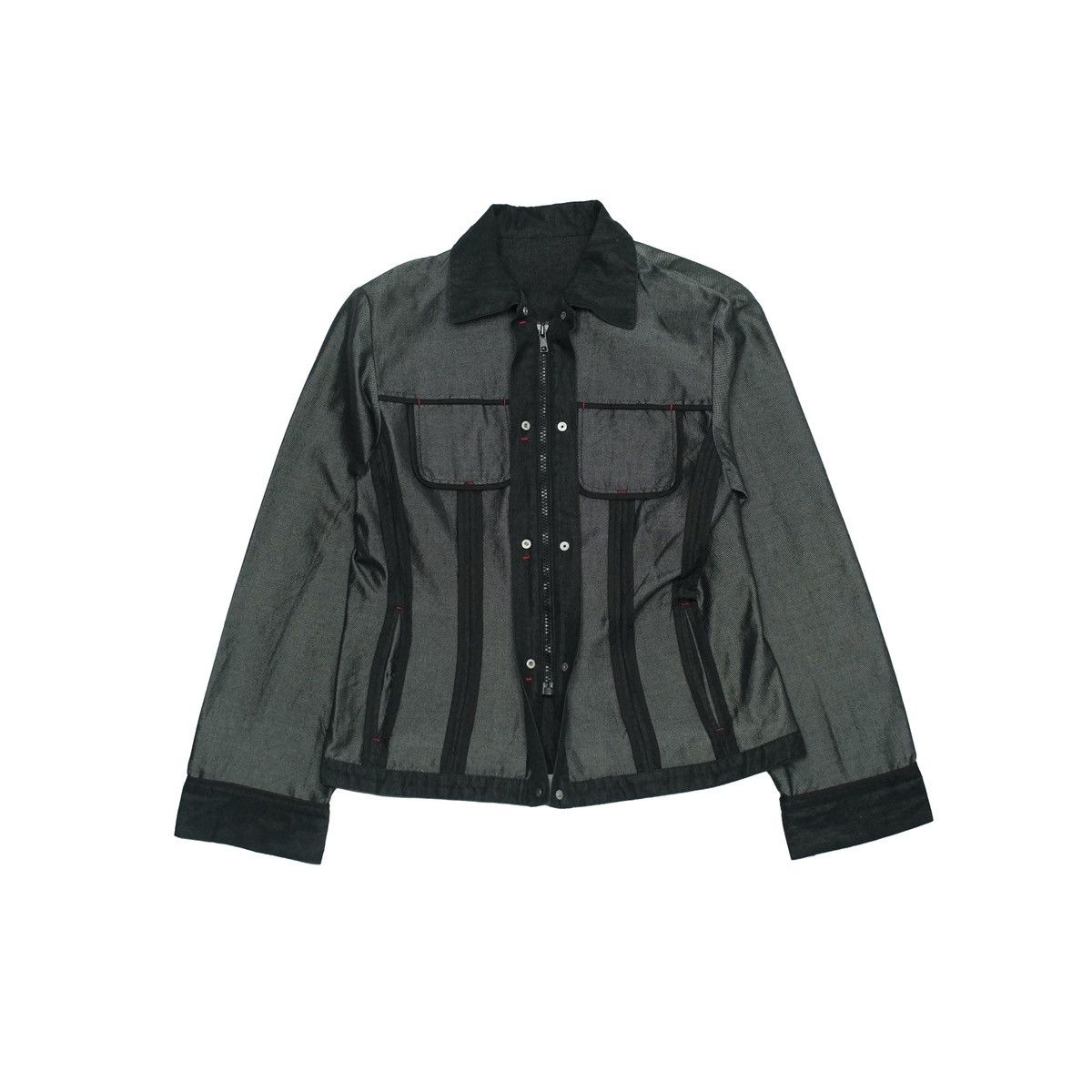 Krizia *NoTariff Krizia Evex Inside Out Denim Jacket Size S / US 4 / IT 40 - 1 Thumbnail