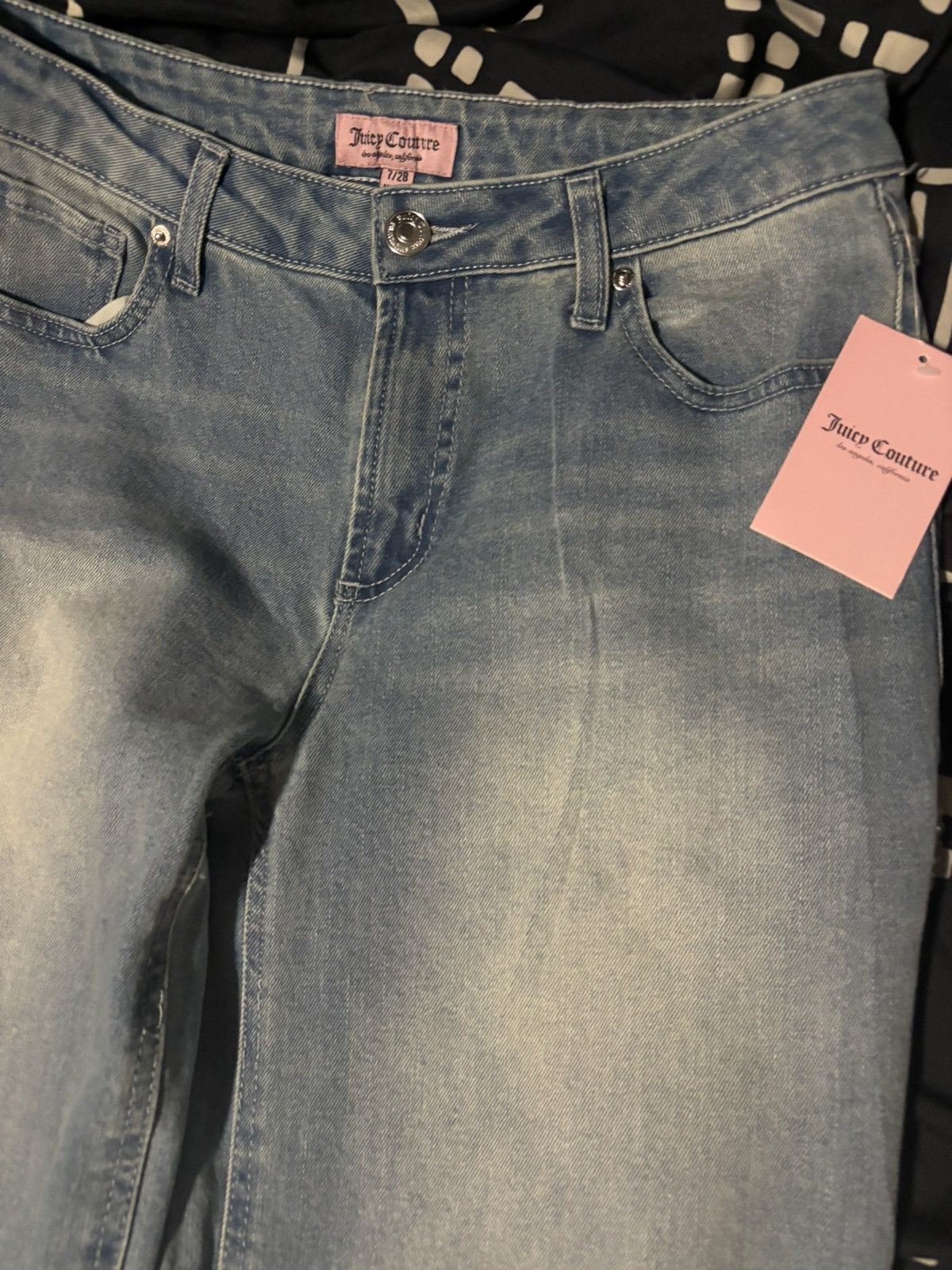 Juicy Couture Juicy Couture low-rise jeans w rhinestone detail Size 30" / US 8 / IT 44 - 1 Thumbnail