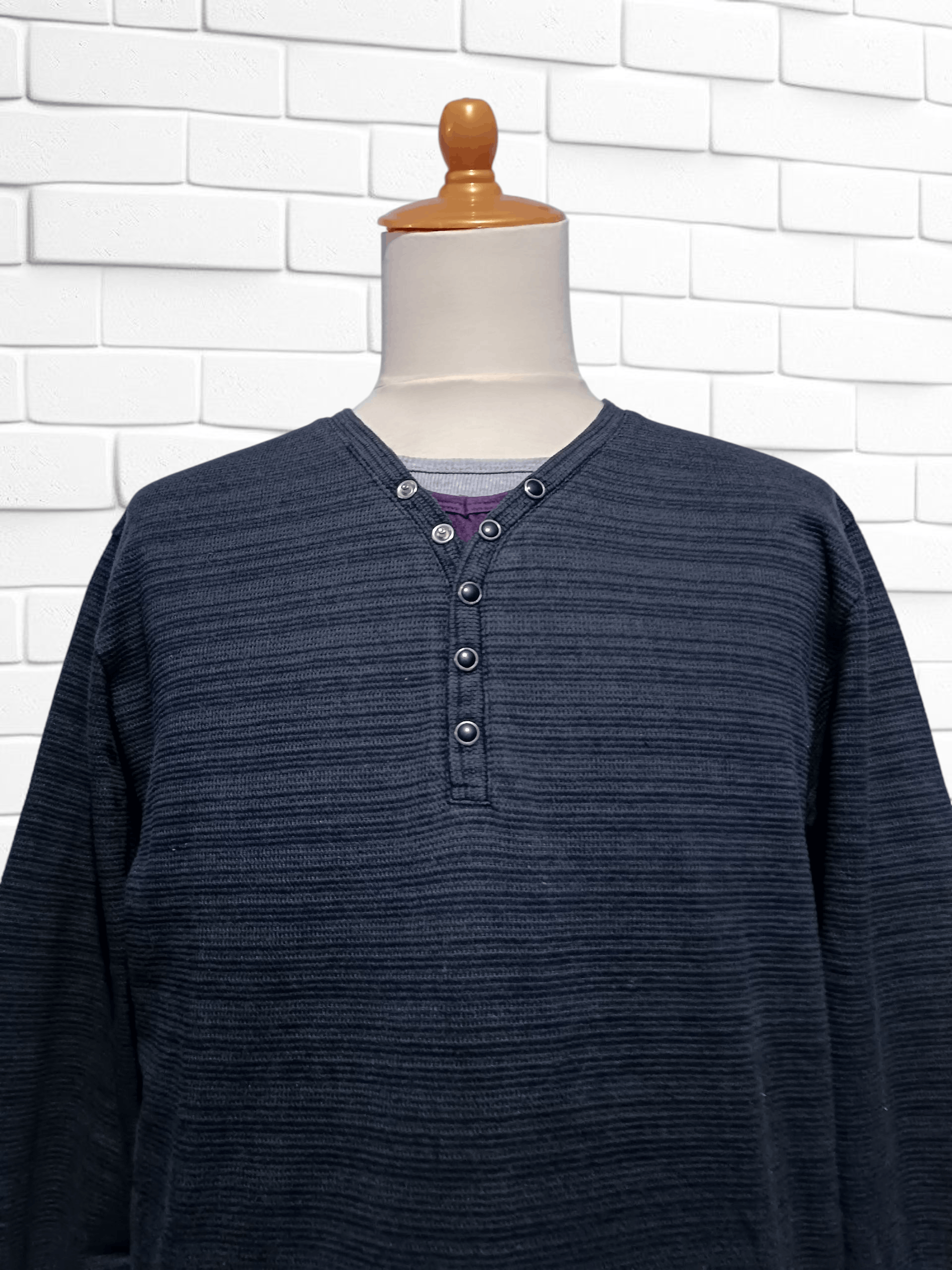 Japanese Brand Nota Bene Japan 3 Layer Long Sleeve Gothic Vkei Size US L / EU 52-54 / 3 - 2 Thumbnail