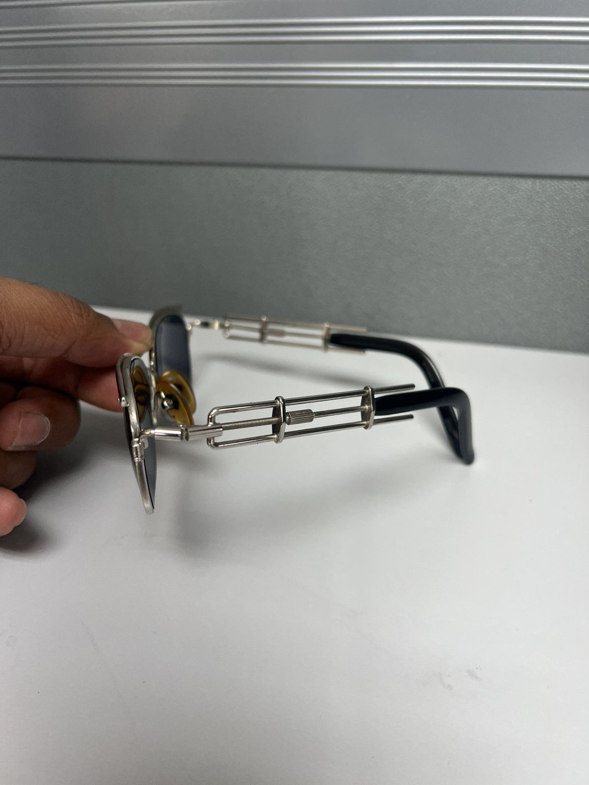 Jean Paul Gaultier Vintage 80s Jean Paul Gaultier 56-4171 Steampunk Sunglasses Size ONE SIZE - 5 Thumbnail