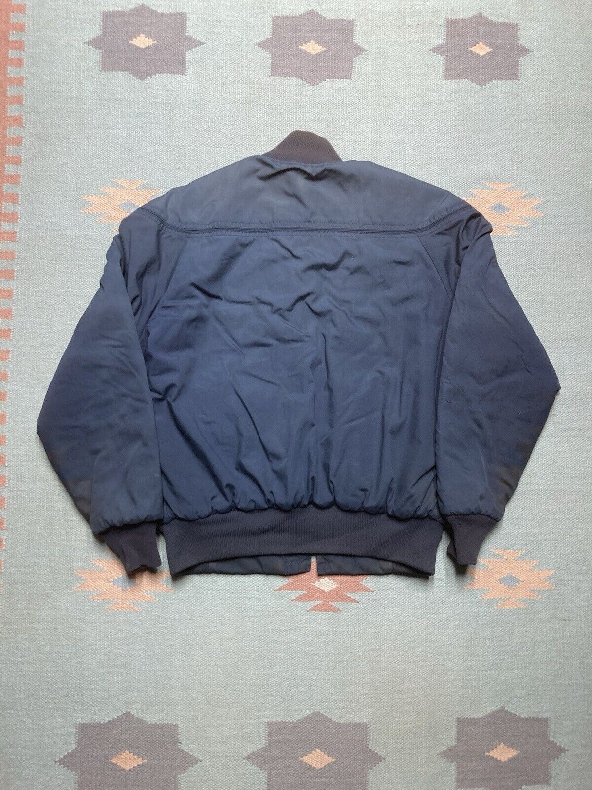 Vintage VTG 70s quilted bomber jacket master jac workwear blue 42 L Size US L / EU 52-54 / 3 - 2 Thumbnail