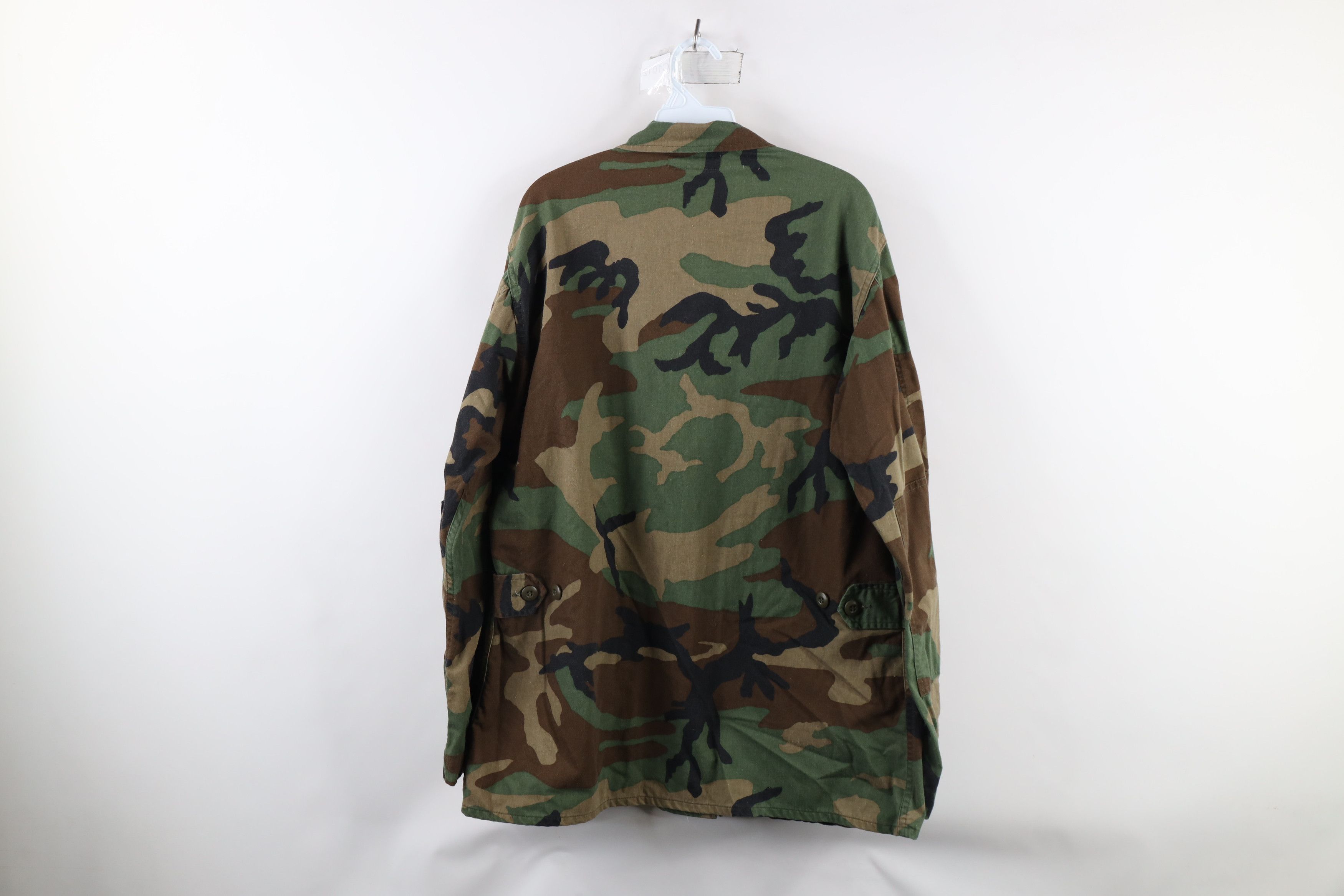 Vintage Vintage 90s Woodland Camouflage Combat Coat Jacket USA Size US M / EU 48-50 / 2 - 13 Thumbnail