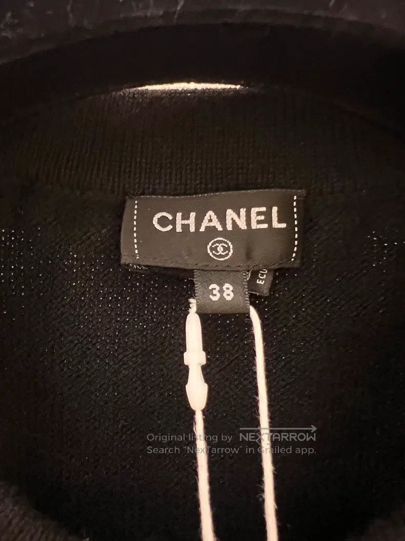 Chanel Chanel 24A Handicraft Workshop Black Chain Cashmere Vest Size XS / US 0-2 / IT 36-38 - 3 Thumbnail