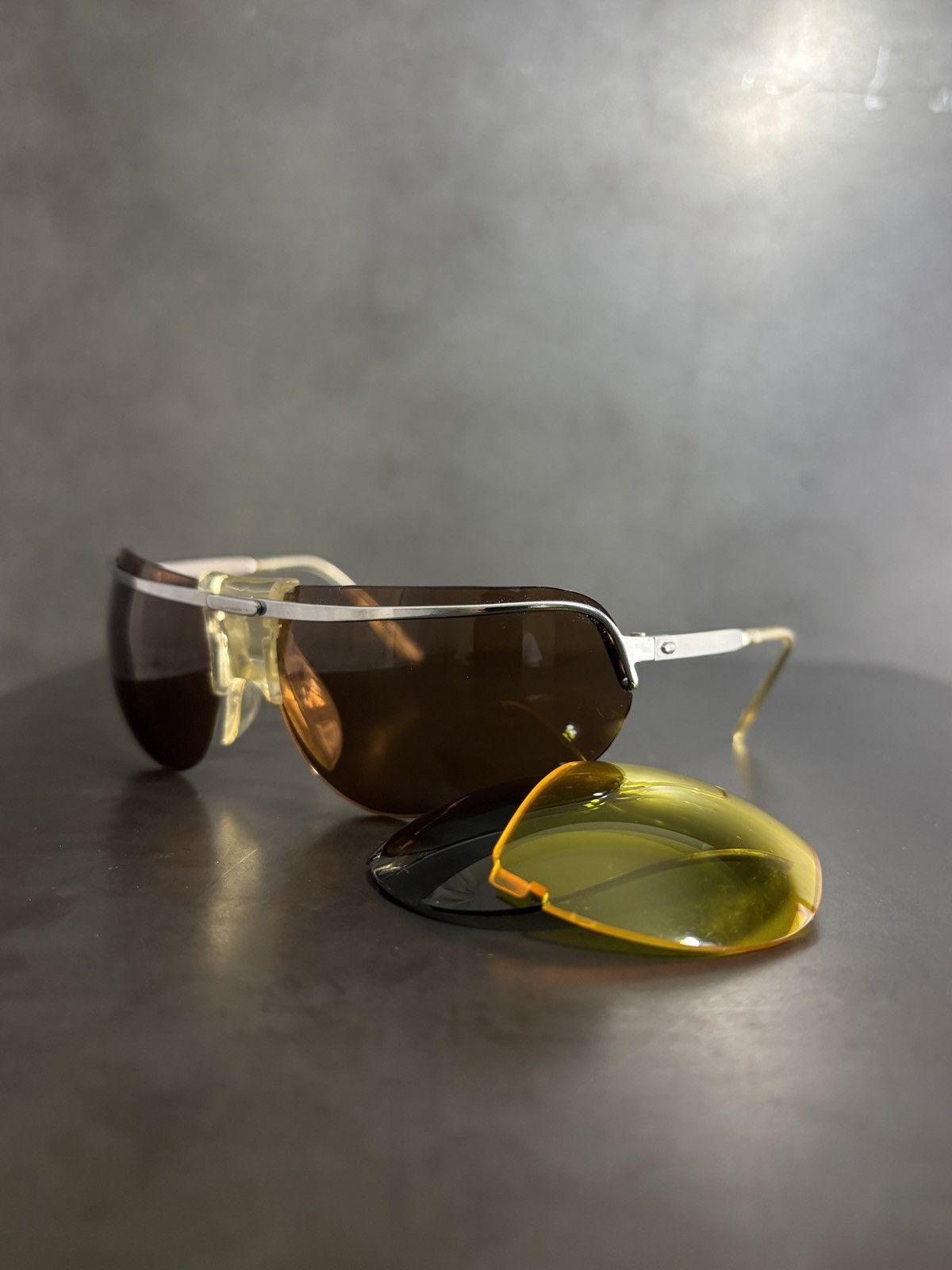 Vintage 1960s Baruffaldi Sport Sunglasses True Vintage Modular Italy Size ONE SIZE - 17 Thumbnail