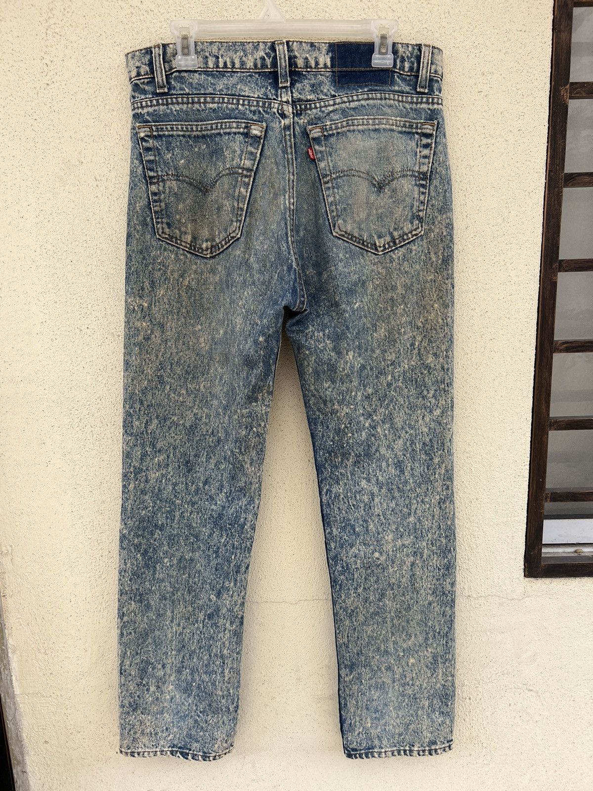 Levi's Vintage 80s Levi’s 505 Mud Acid Wash Denim Rips Knee Jeans Size US 34 / EU 50 - 15 Thumbnail