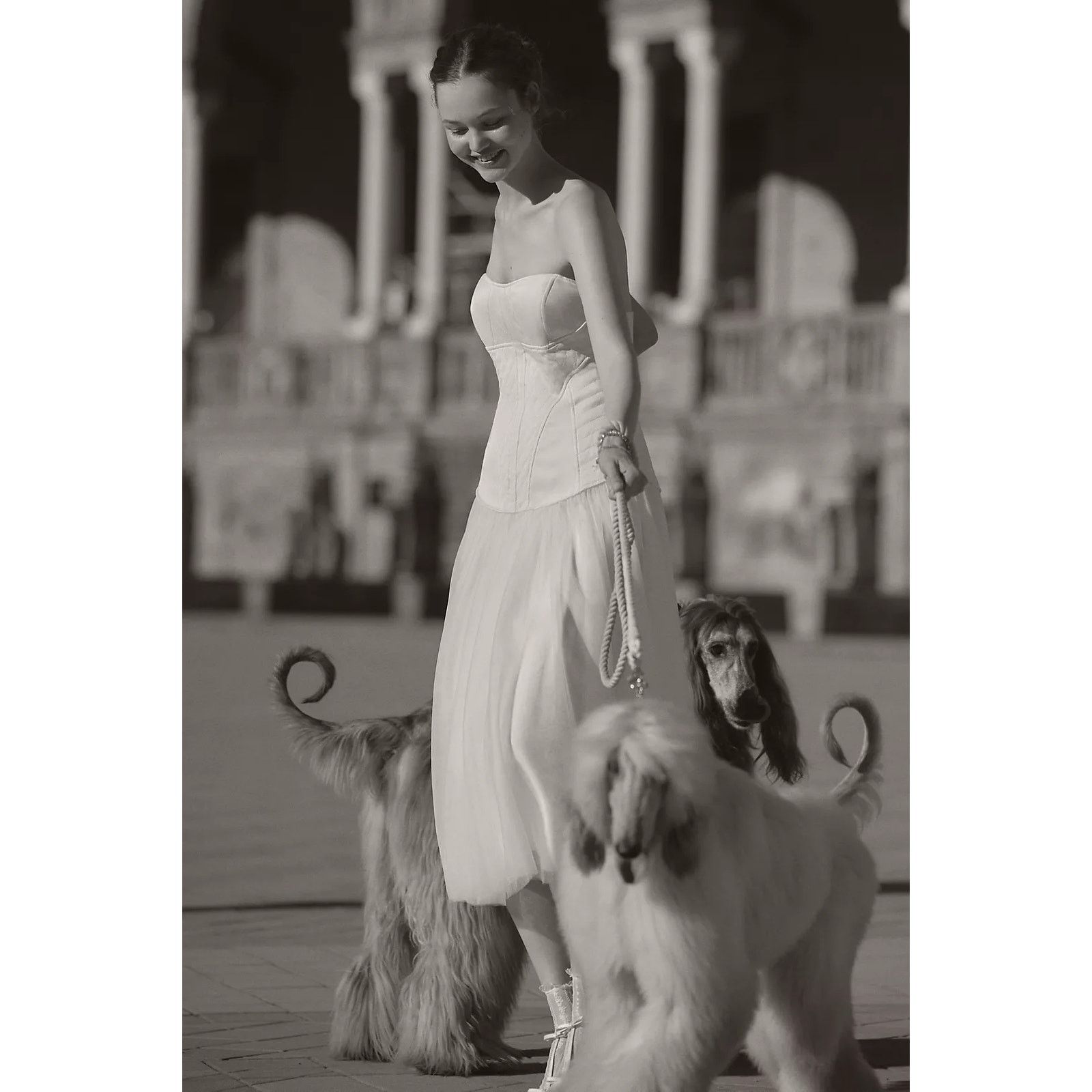 Anthropologie NWT BHLDN Strapless A-Line Satin Tulle-Skirt Midi Dress $348 Size XL / US 12-14 / IT 48-50 - 6 Thumbnail