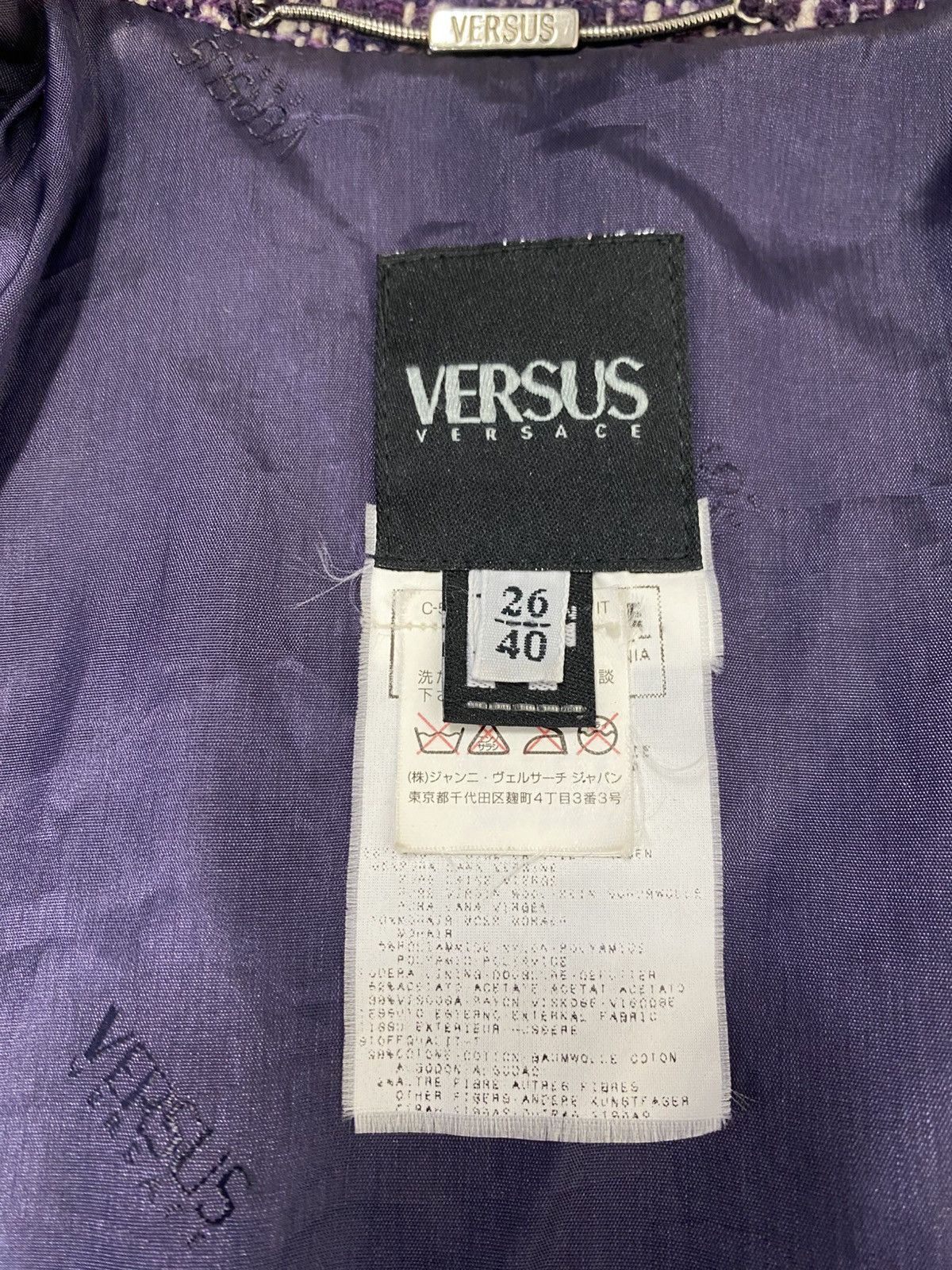 Versace Rare Versus Versace Cashmere Wool Long Coat/Jacket Size S / US 4 / IT 40 - 15 Thumbnail
