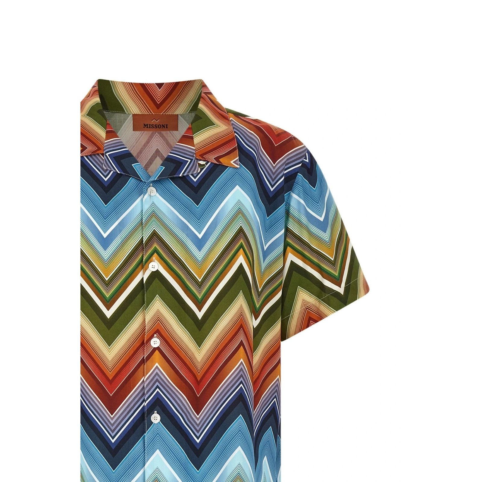 Missoni MISSONI Macro Zigzag Multicolor Shirt New & Authentic (Men's Size US XL / EU 56 / 4 - 3 Thumbnail