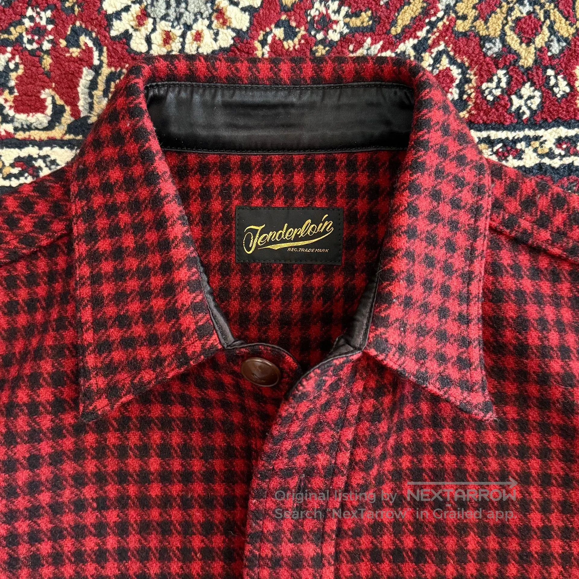 Vintage Wool Houndstooth Lumberjack Jacket. Size US S / EU 44-46 / 1 - 2 Thumbnail