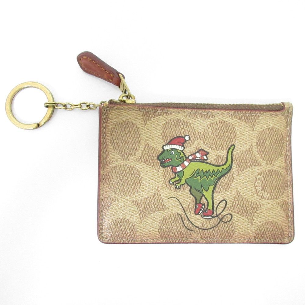 Coach Coach COACH Rexy Signature Coin Case Key Holder Leather Coin Case C0590B DUTY FREE for USA Size ONE SIZE - 1 Thumbnail