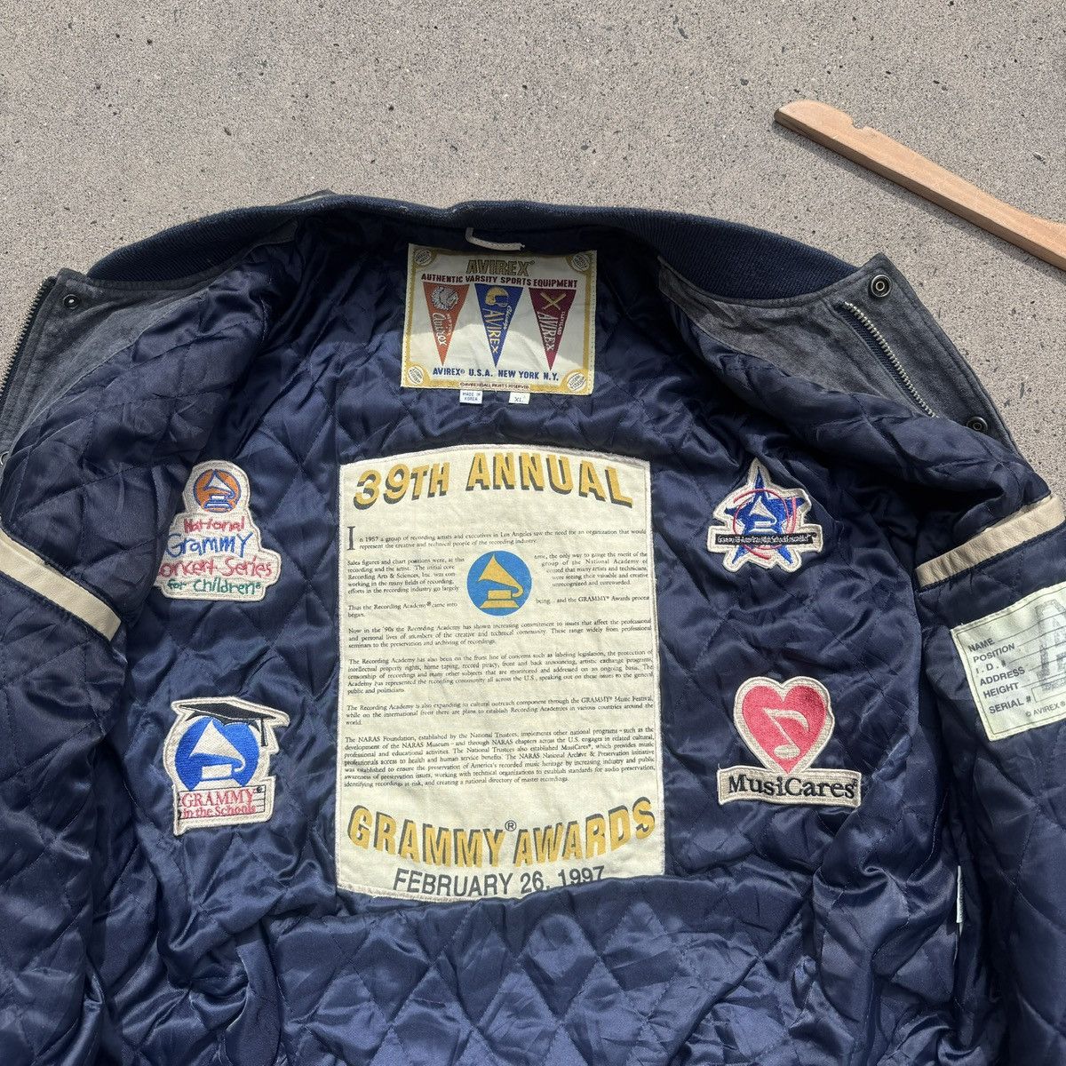 Avirex Vintage Avirex 39th Grammy Awards Jacket Size US XL / EU 56 / 4 - 5 Thumbnail