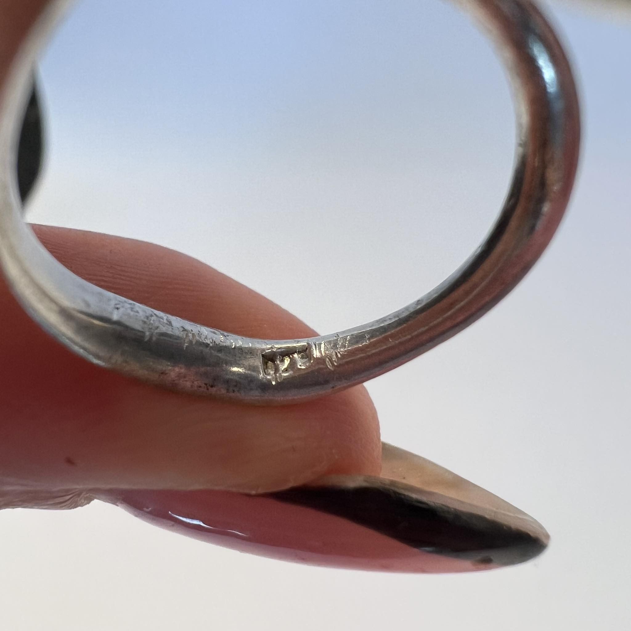Vintage Shiva Eye Shell Vintage Sterling Silver 925 Ring Size 7 Size ONE SIZE - 5 Thumbnail