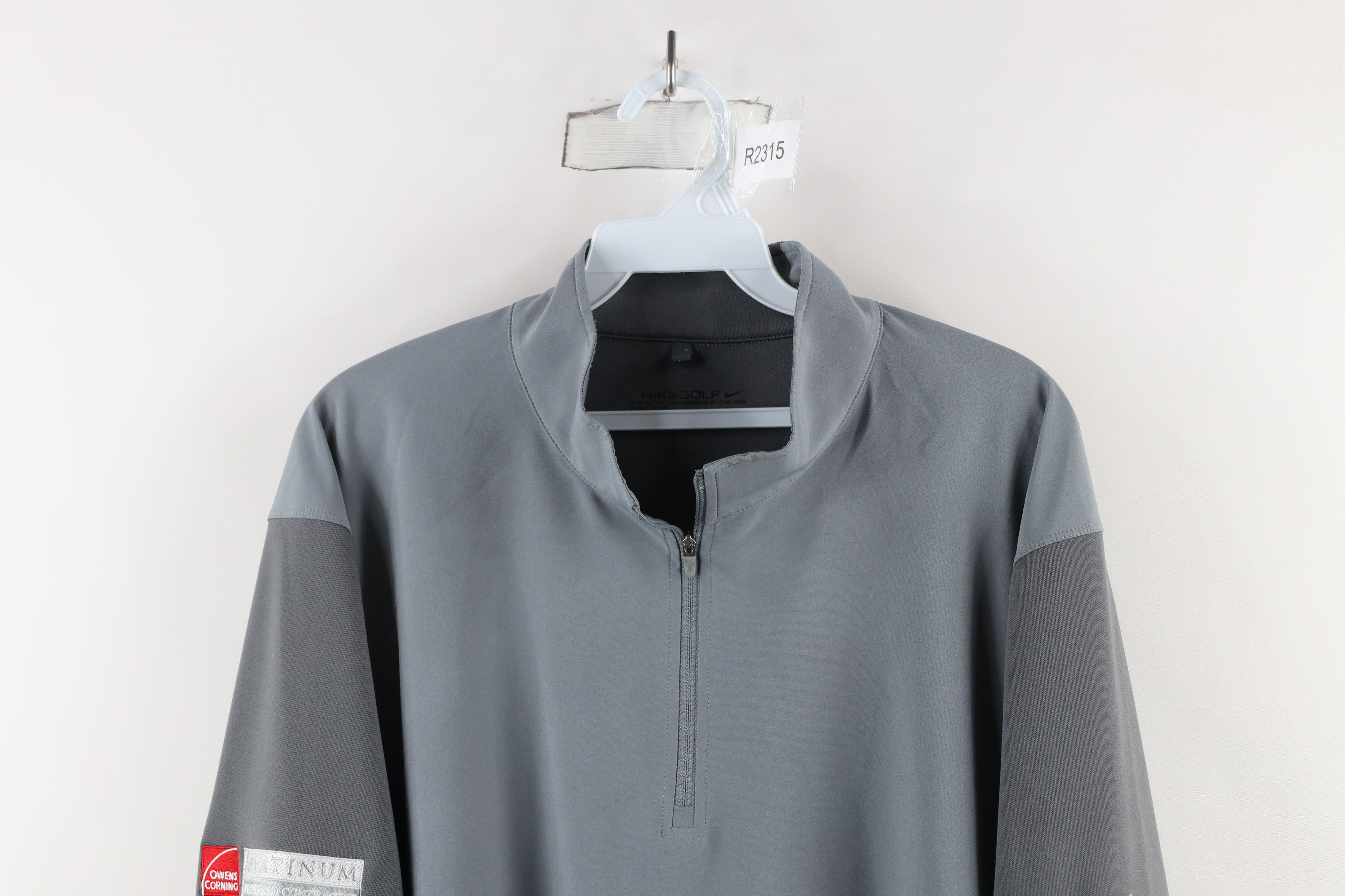 Nike × Vintage Nike Golf Block Half Zip Pullover Golfing Jacket Top Gray Size US L / EU 52-54 / 3 - 2 Thumbnail