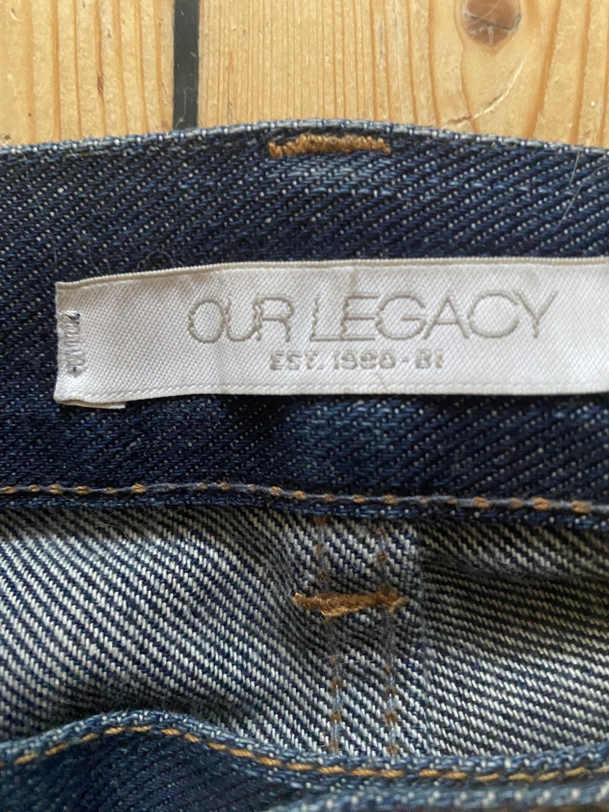 Our Legacy Our Legacy rare ”raw denim” straight jeans (medium) Size US 32 / EU 48 - 4 Thumbnail