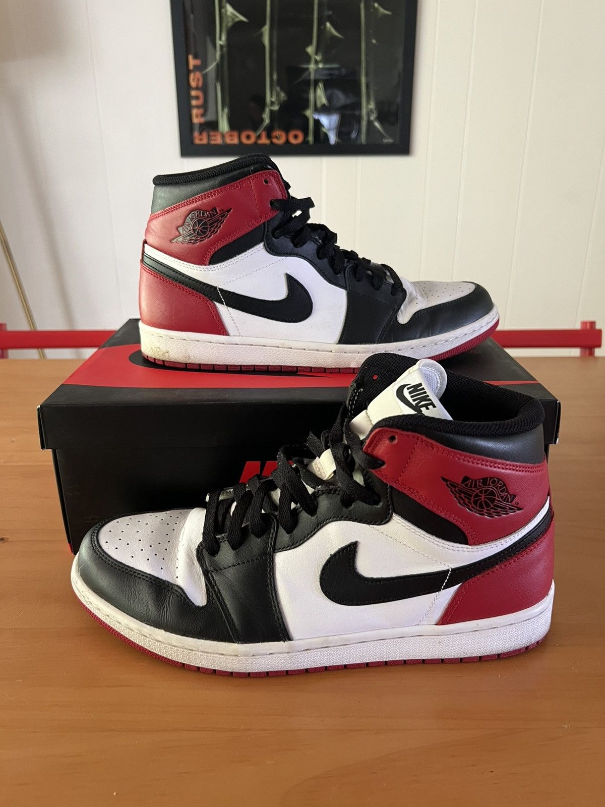 Jordan Brand × Nike Jordan 1 “Black Toe” (2013) Size US 11 / EU 44 - 1 Thumbnail