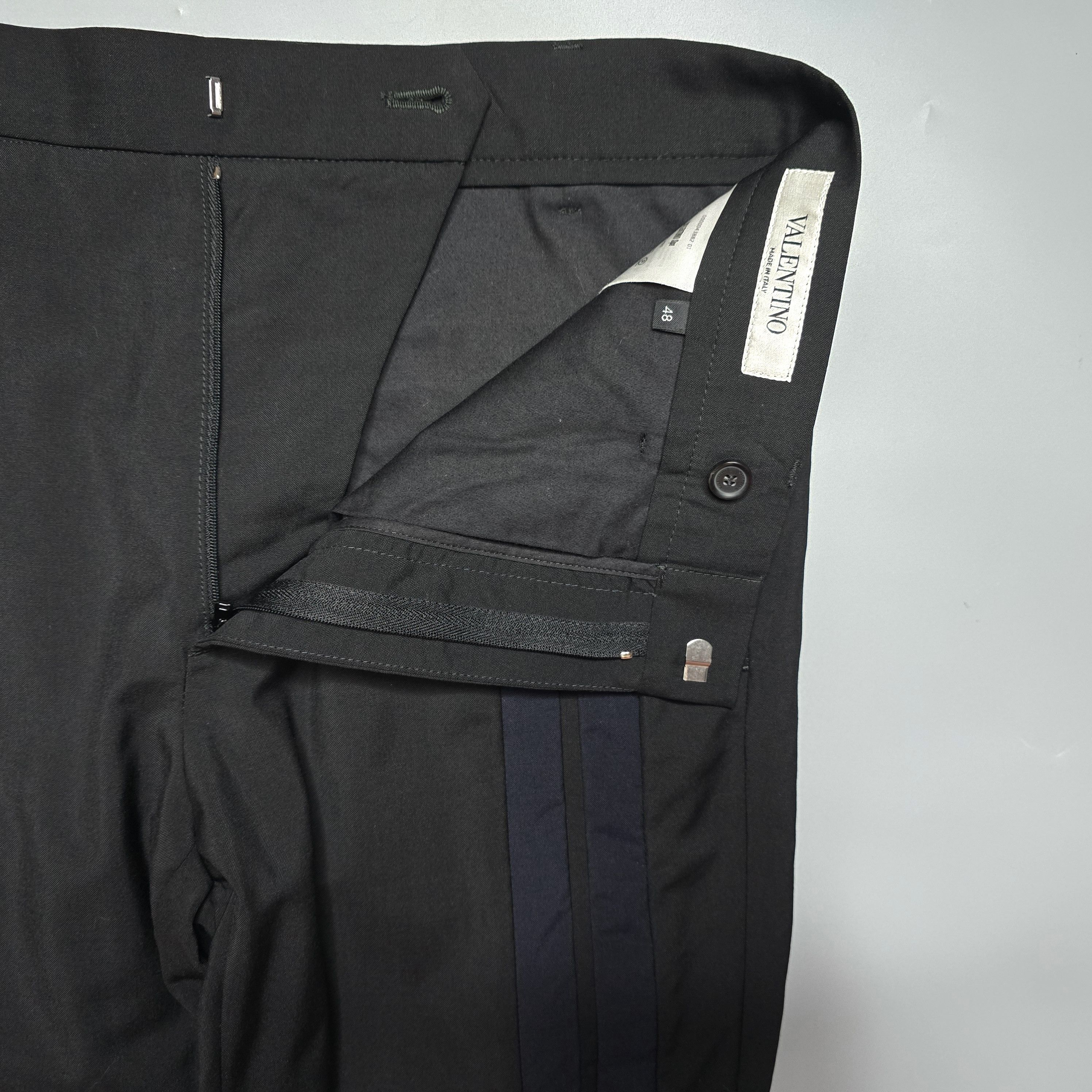 Valentino Valentino - Wool Mohair Side Stripe Trousers Size US 32 / EU 48 - 5 Thumbnail