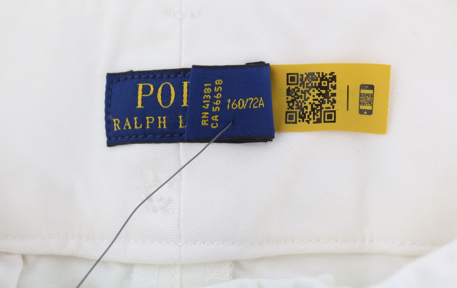 Polo Ralph Lauren W27 White Turn-Up Belted Pleated Trousers 84708 Size 27" / US 4 / IT 40 - 7 Thumbnail