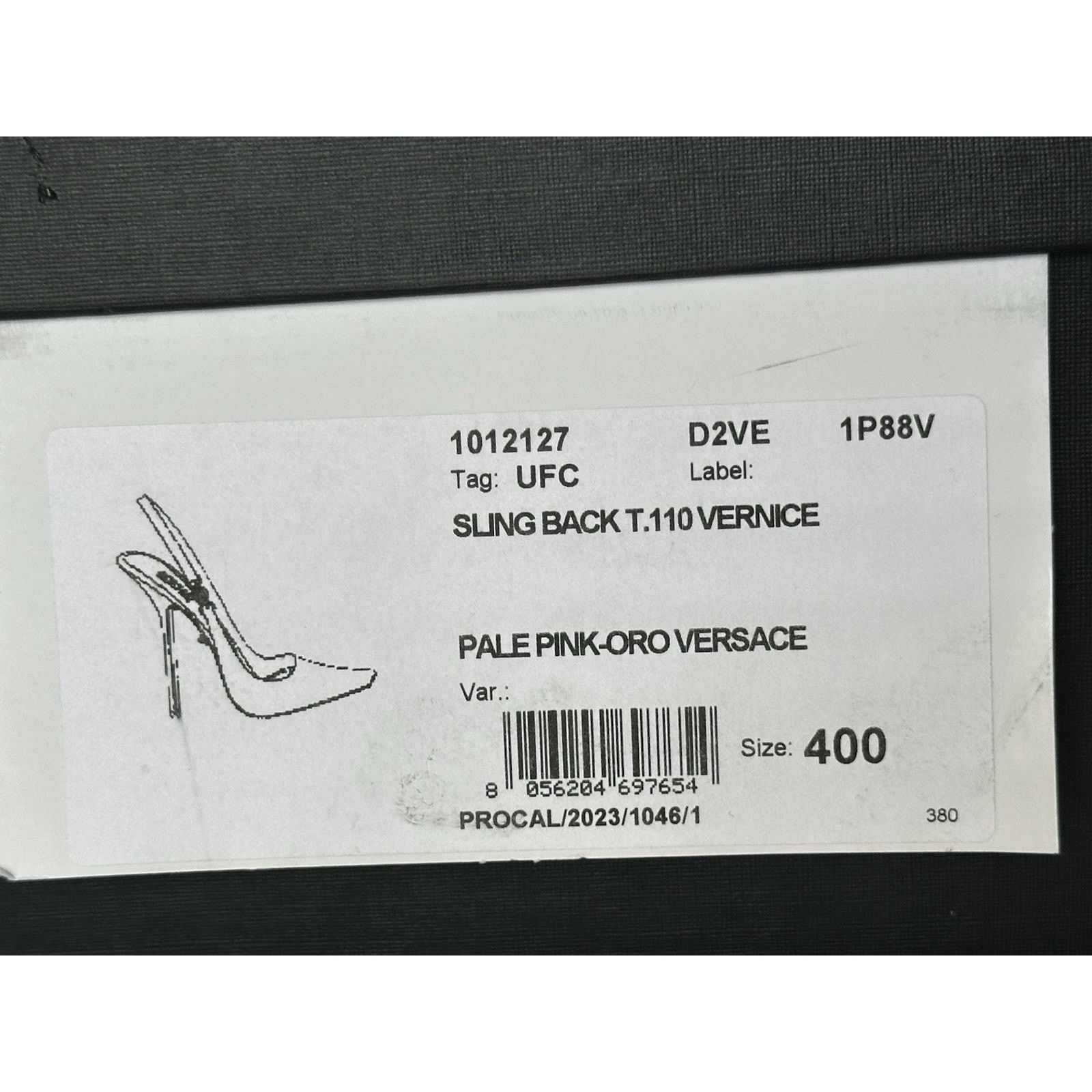 Versace Versace Sling Back Leather Shoes Pink 10 US (40) 1012127 Size US 10 / IT 40 - 13 Thumbnail