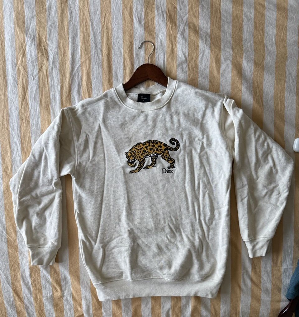 Dime Puzzle Cat Crewneck 'Cream' Size US S / EU 44-46 / 1 - 1 Thumbnail