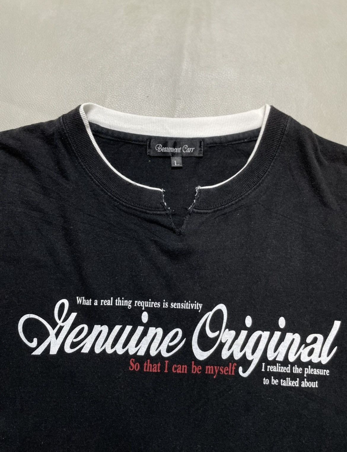 If Six Was Nine Beaumont carr Poem Double layer tee Size US L / EU 52-54 / 3 - 2 Thumbnail