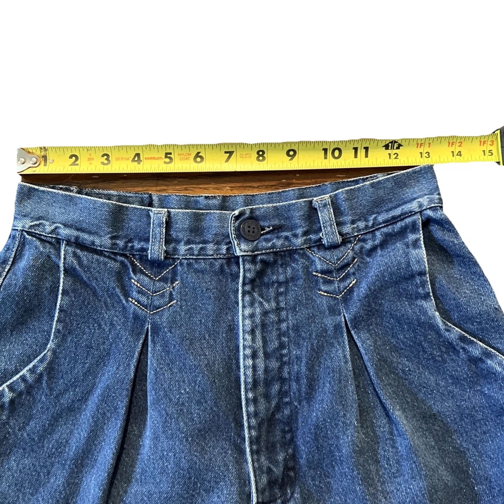 Vintage VINTAGE Rocky Mountain Jeans Womens High WAIST Regular 26 30 Blue Denim 90s Western Comfort Pockets Jeans Size 30" / US 8 / IT 44 - 6 Thumbnail