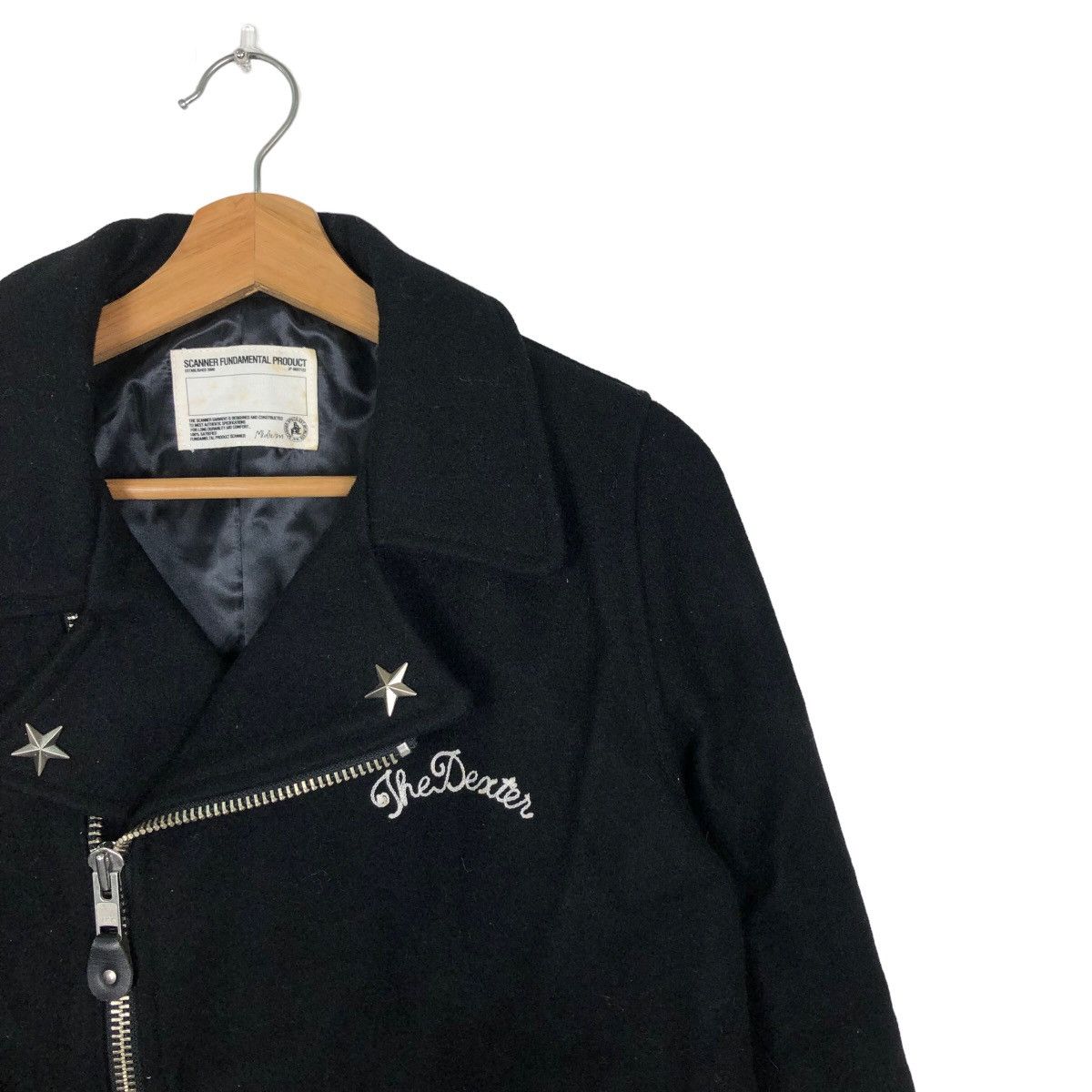 Japanese Brand 🔥90’s Wool Biker Jacket Double Breast Scanner Fundamental Size US M / EU 48-50 / 2 - 6 Thumbnail