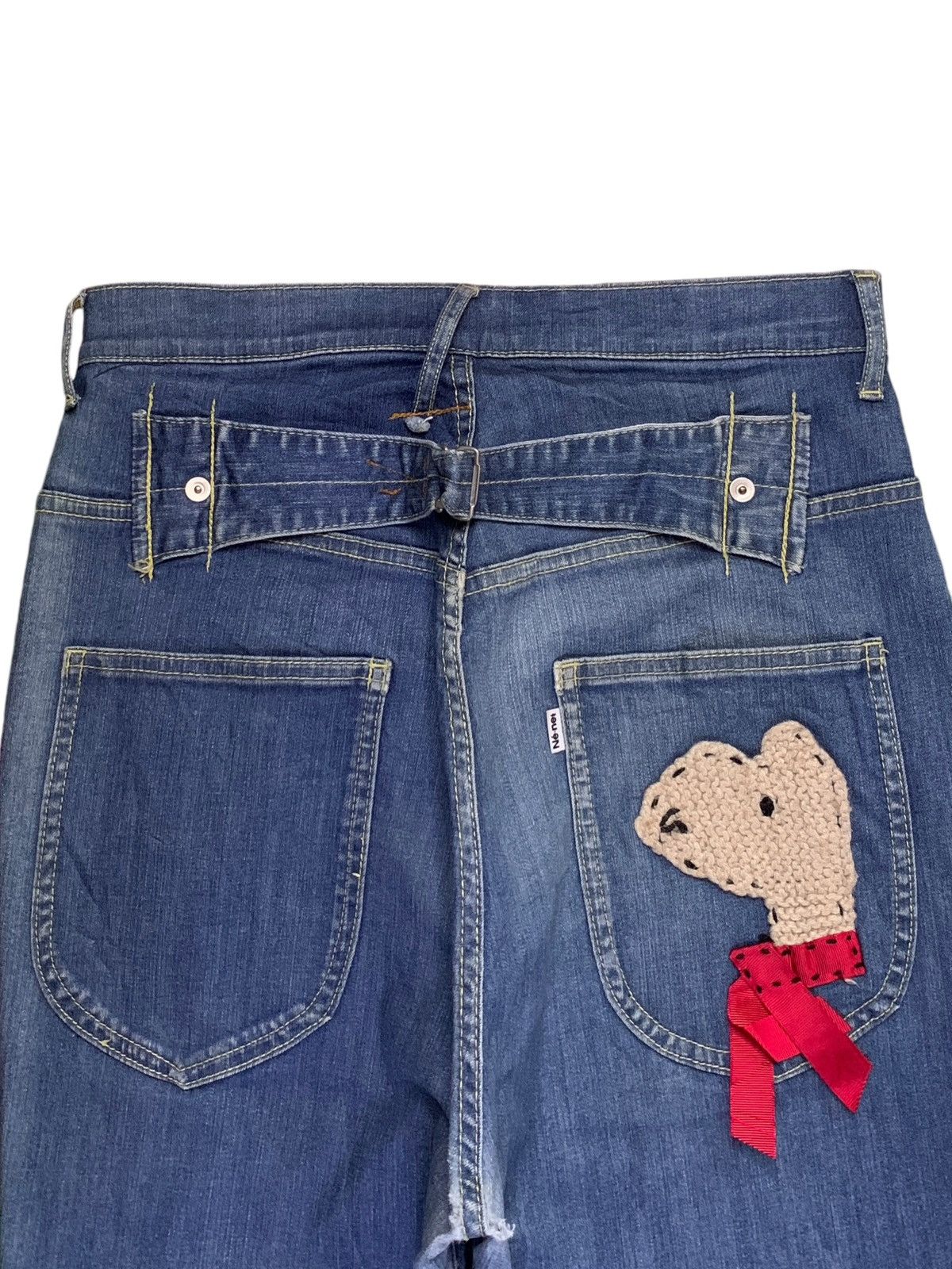 Issey Miyake Vintage Ne Net Issey Miyake Buckle Back Embellished Jeans Size 30" / US 8 / IT 44 - 8 Thumbnail
