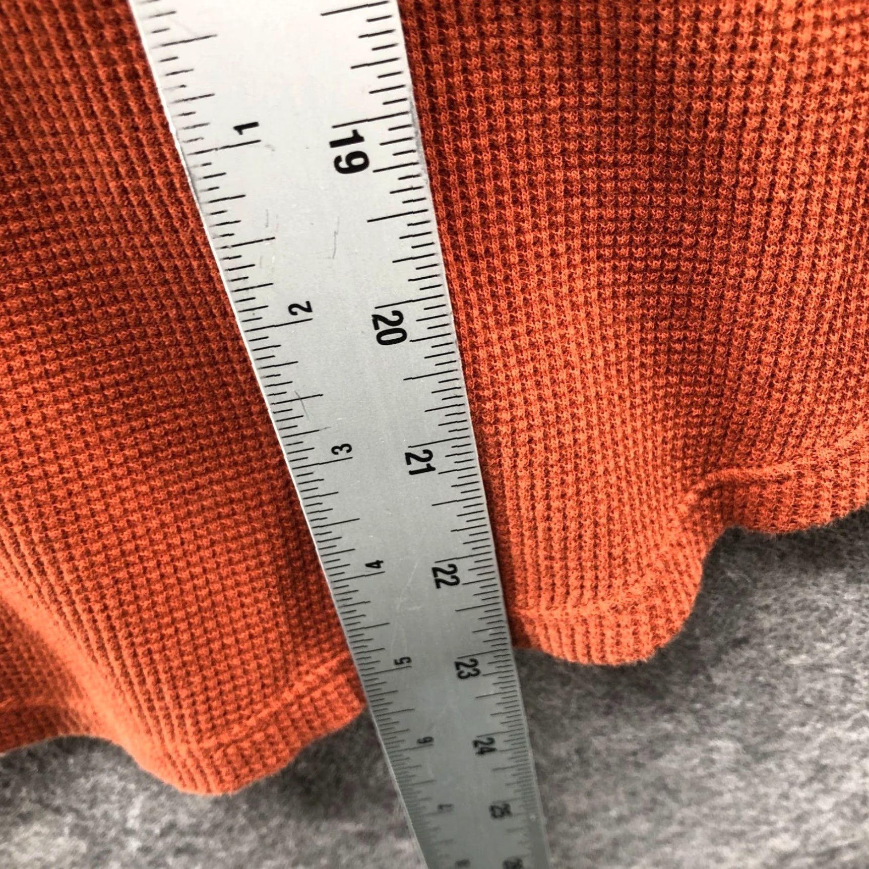 Madewell VINTAGE Madewell Waffle Knit Pocket Tee Womens XS Long Sleeve Tan Brown Crewneck Cotton Size XS / US 0-2 / IT 36-38 - 8 Thumbnail