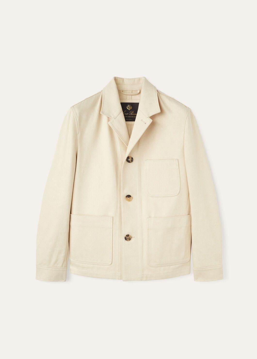 Loro Piana o1w1db10725 FAO7179 Taishi Jacket in Beige Size US M / EU 48-50 / 2 - 1 Thumbnail